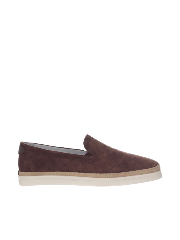Slip on uomo pelle intrecciata on sale