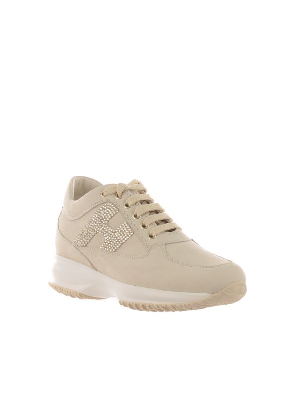 Hogan interactive in pelle con strass da donna