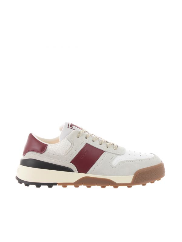 Tod s sneakers in pelle scamosciata e liscia da uomo