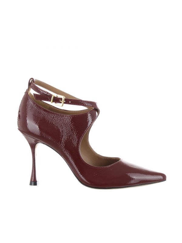 Vicenza décolleté a punta in naplack con cinturino da donna