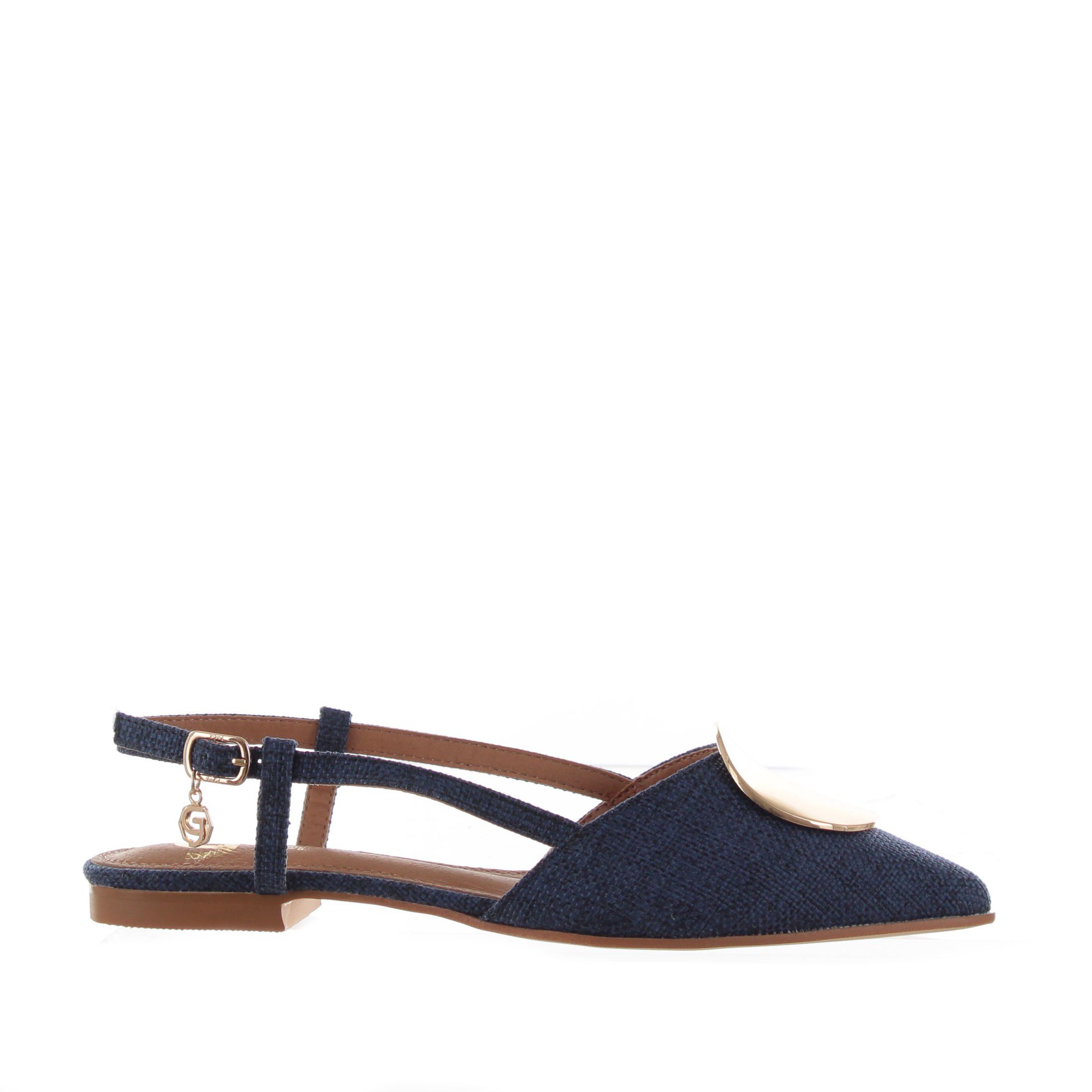Ballerina slingback in canvas