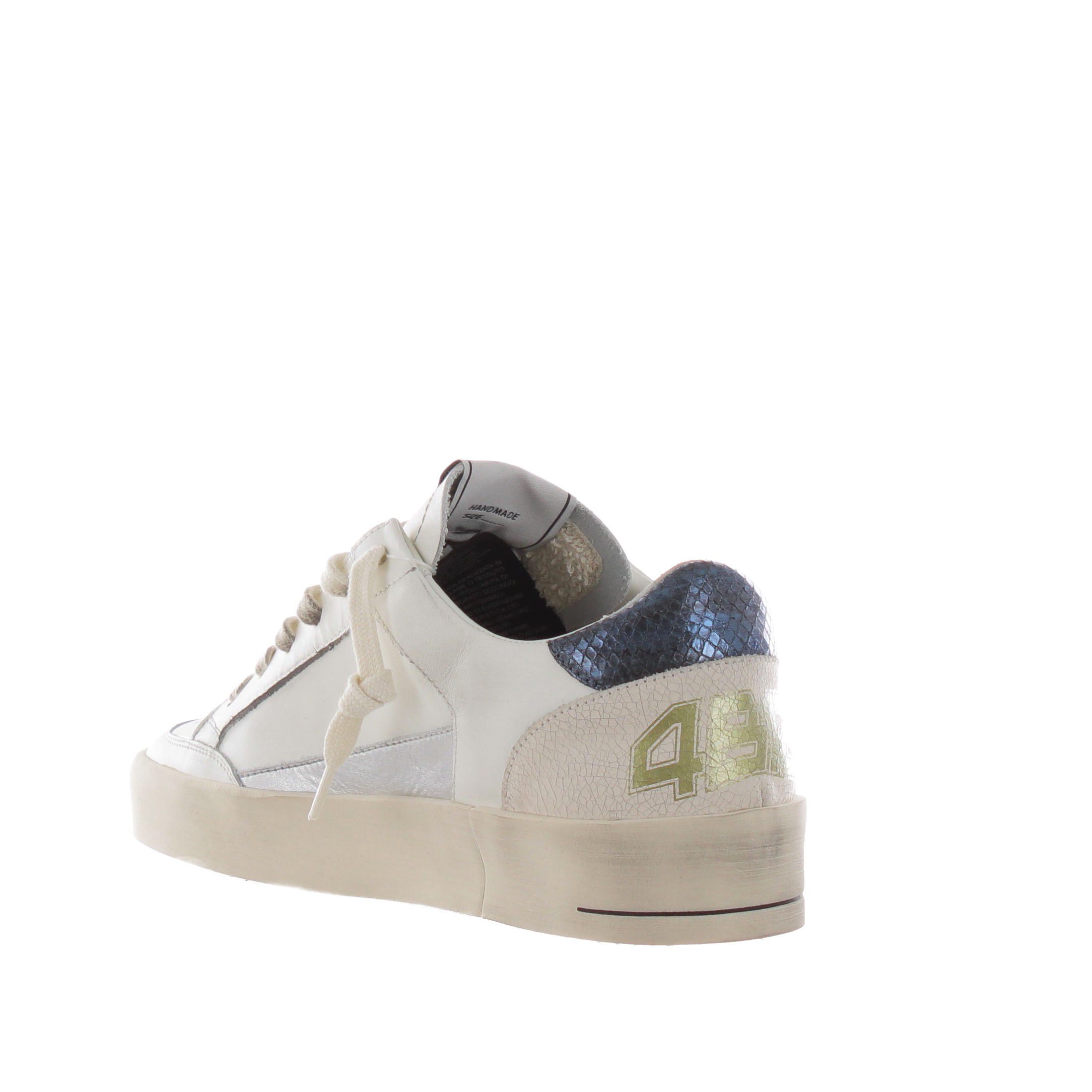 4b12 sneaker in pelle e glitter da donna