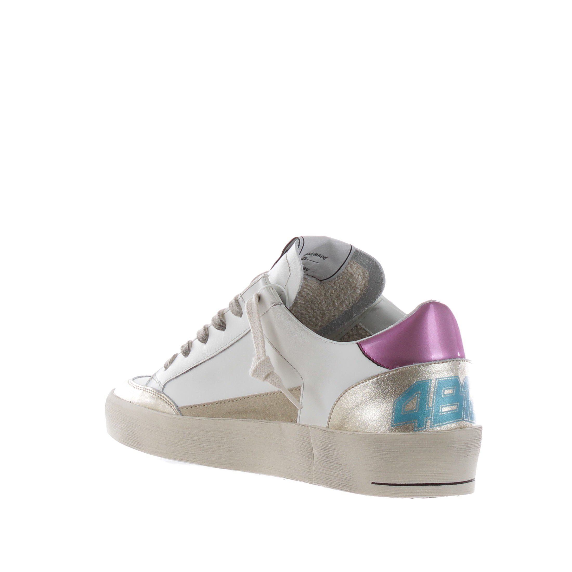 4b12 sneaker in pelle e glitter da donna