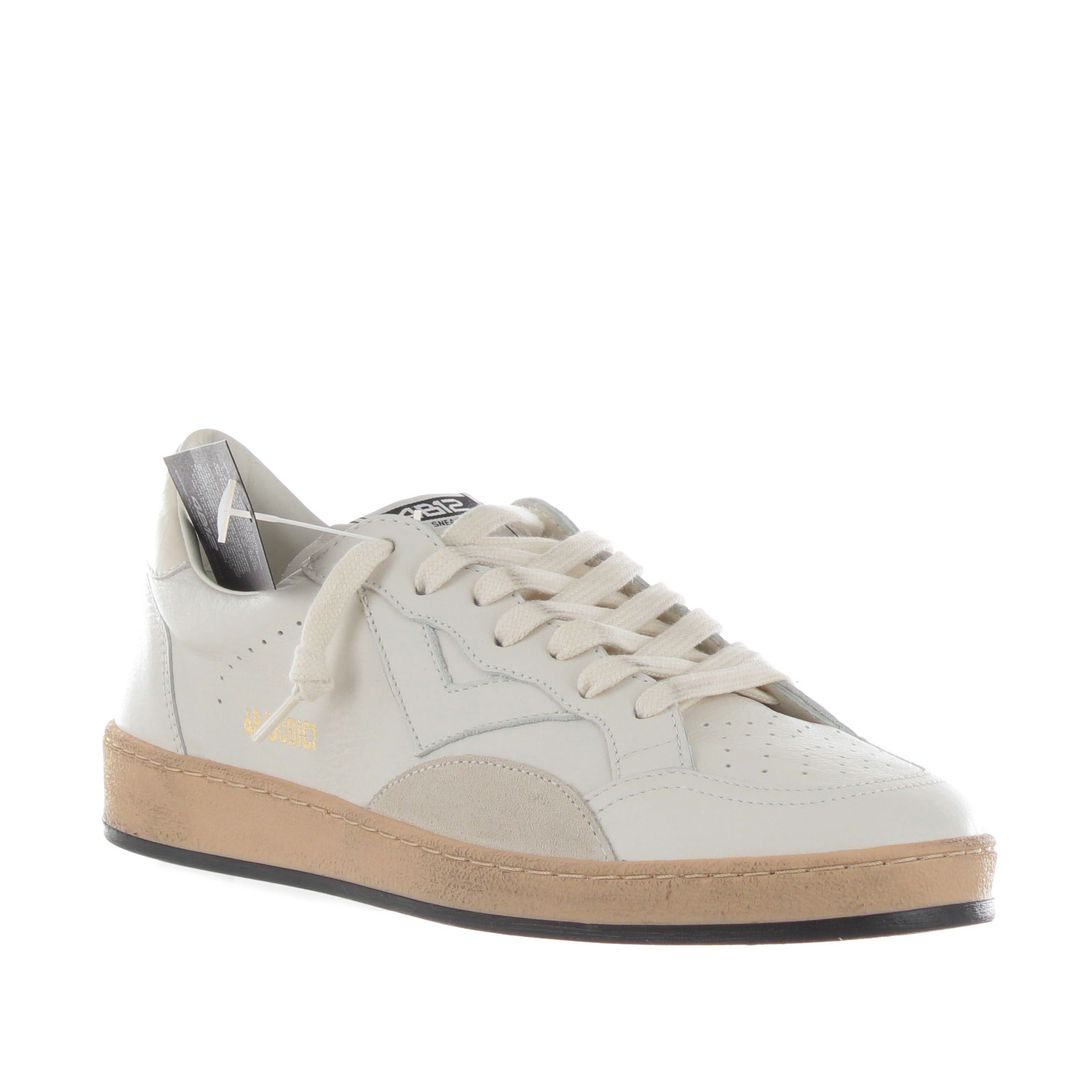 4b12 sneaker in pelle effetto vintage da uomo