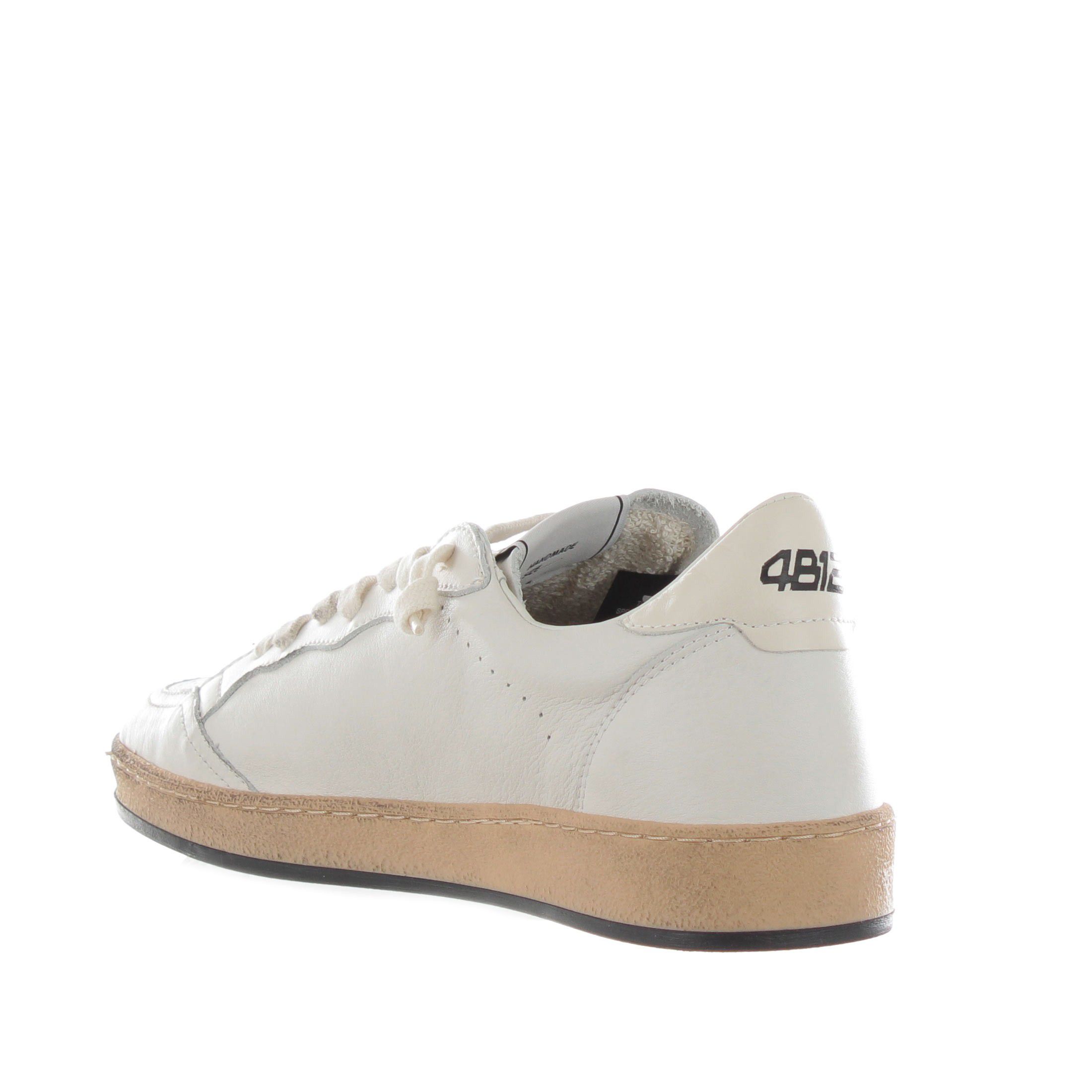 4b12 sneaker in pelle effetto vintage da uomo