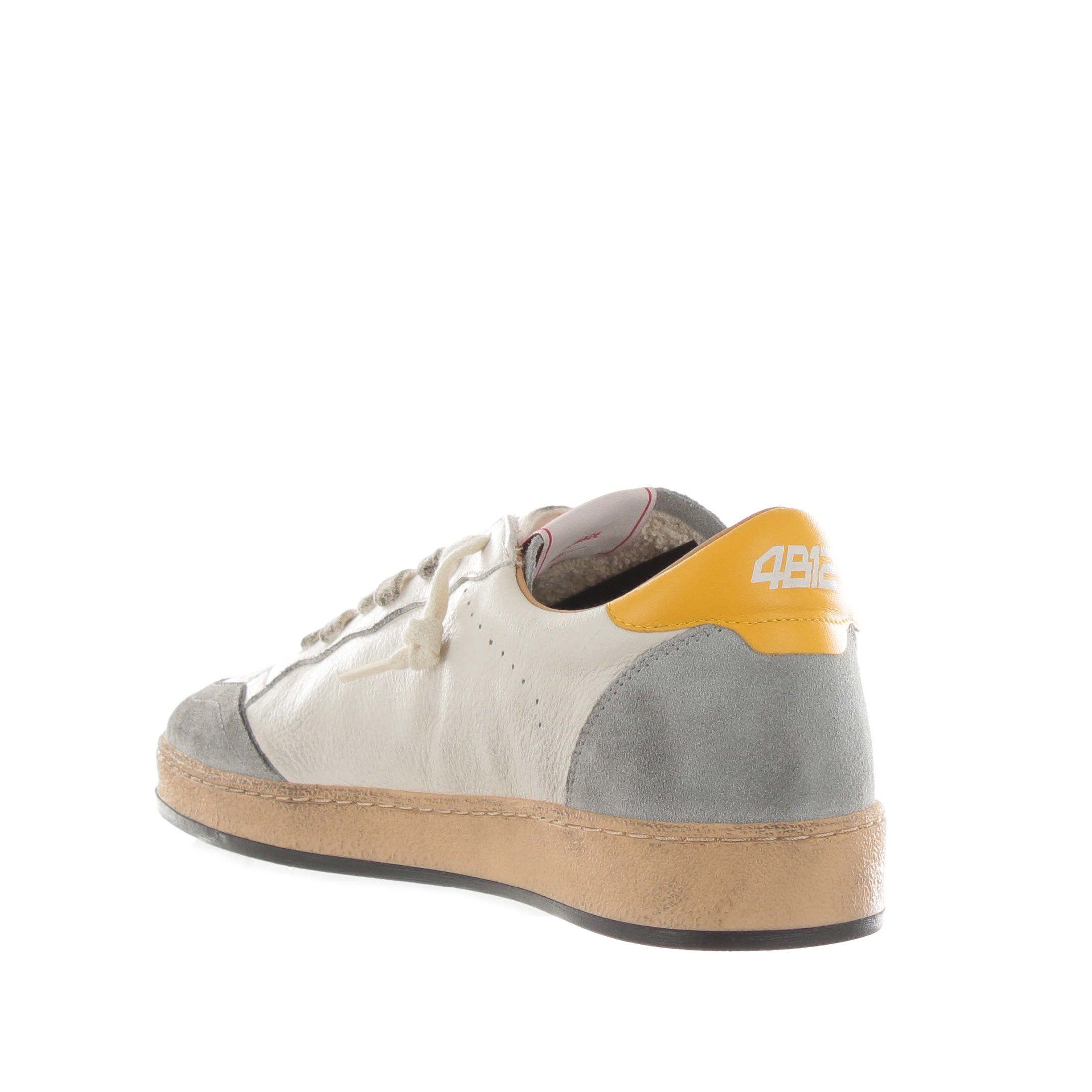 4b12 sneaker in pelle effetto vintage da uomo