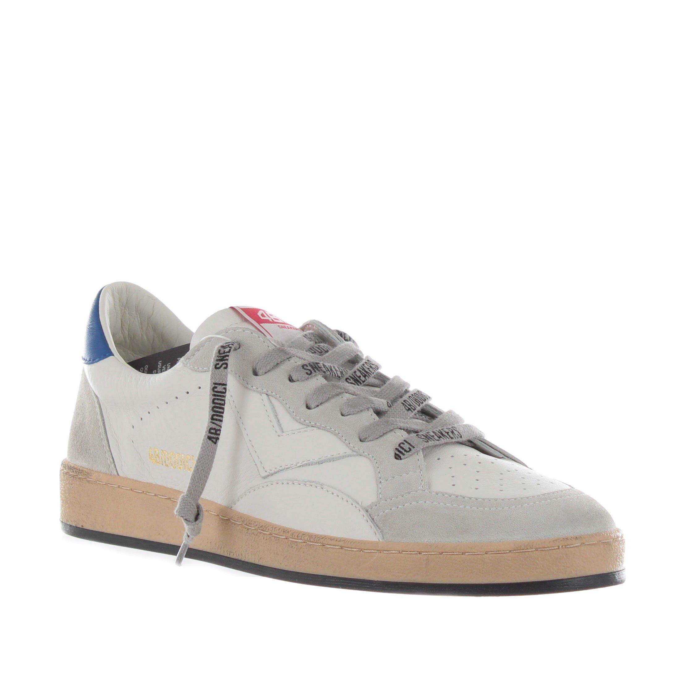 4b12 sneaker in pelle effetto vintage da uomo