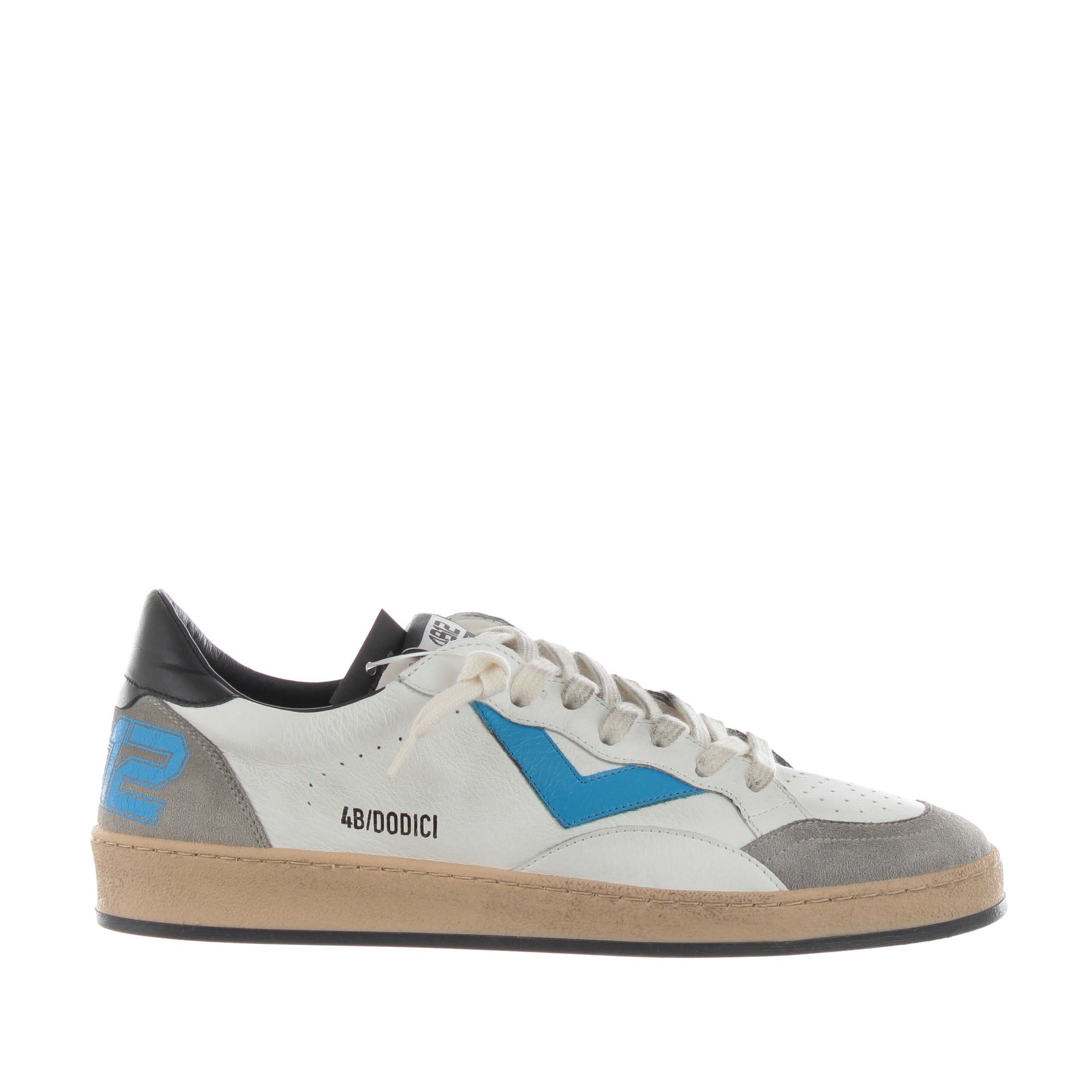 4b12 sneaker in pelle effetto vintage da uomo