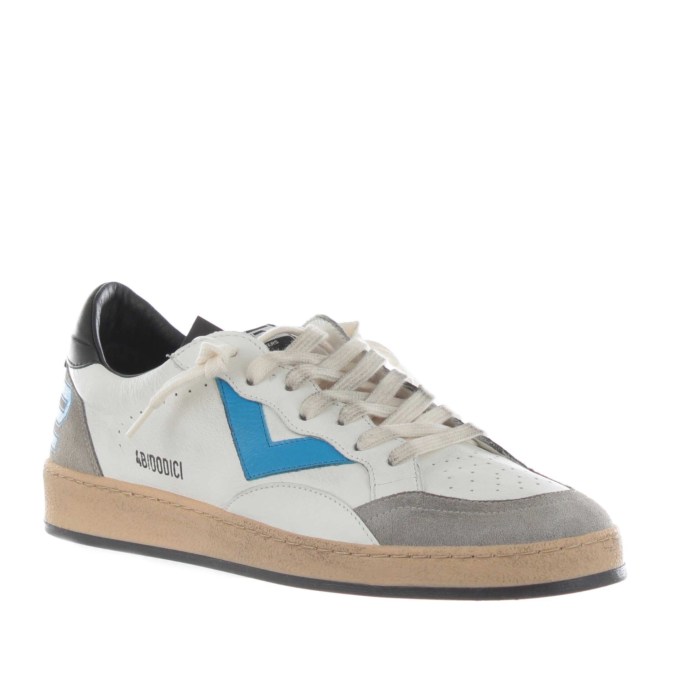 4b12 sneaker in pelle effetto vintage da uomo