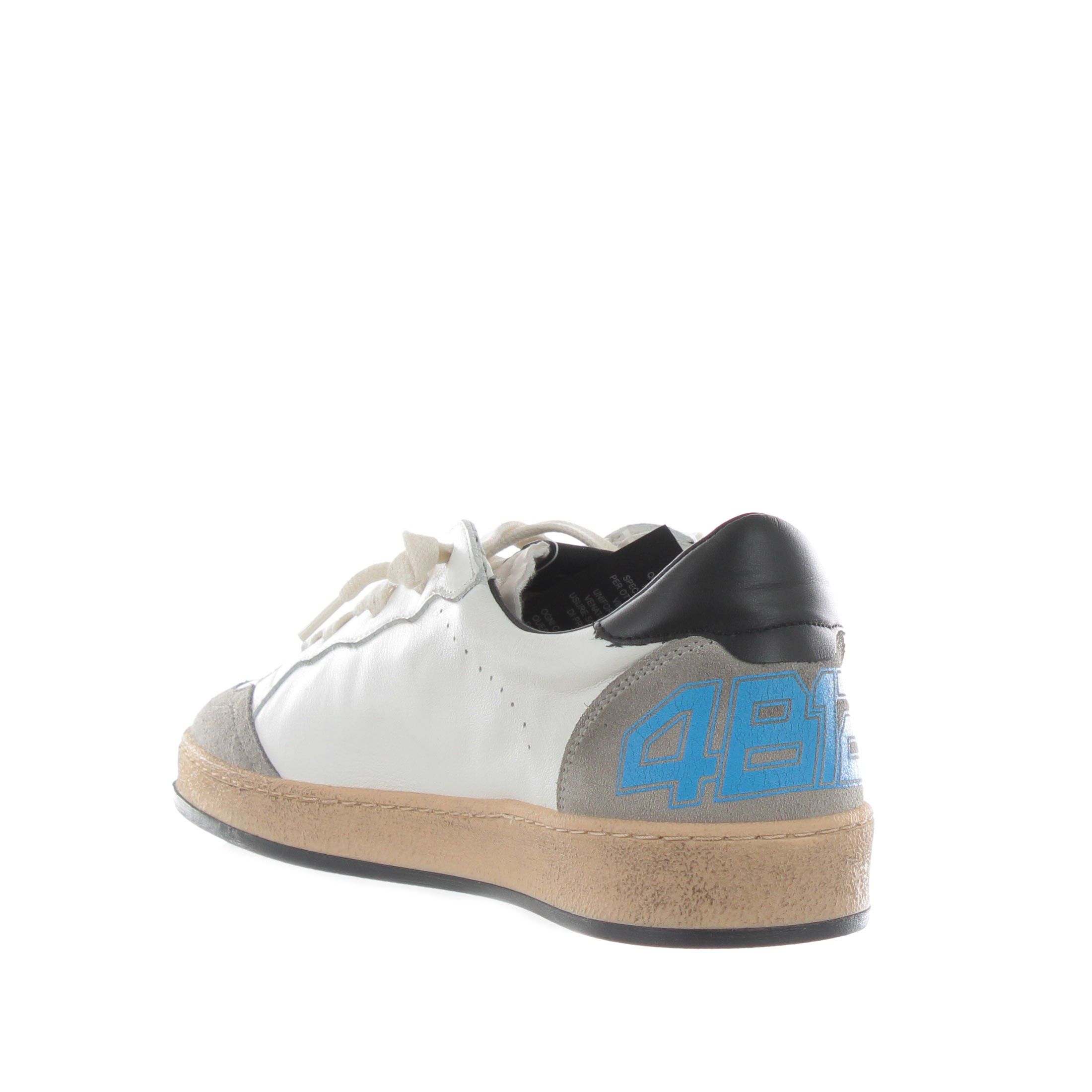 4b12 sneaker in pelle effetto vintage da uomo