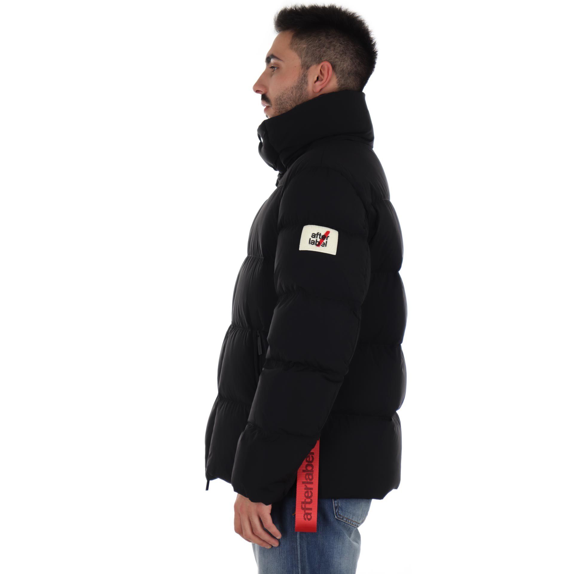 After label giubbotto chamonix con collo alto da uomo