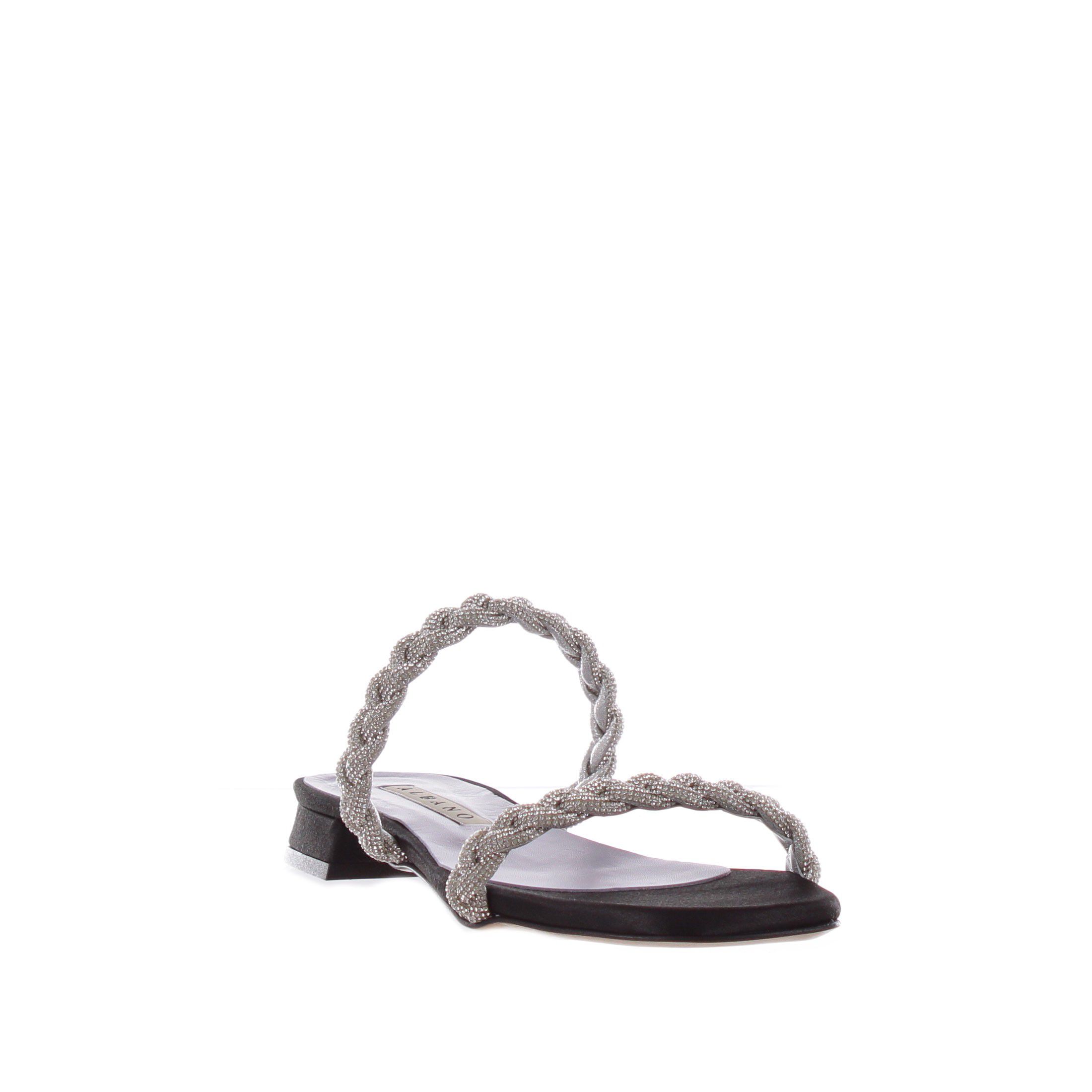 Albano ciabattina in raso con strass da donna