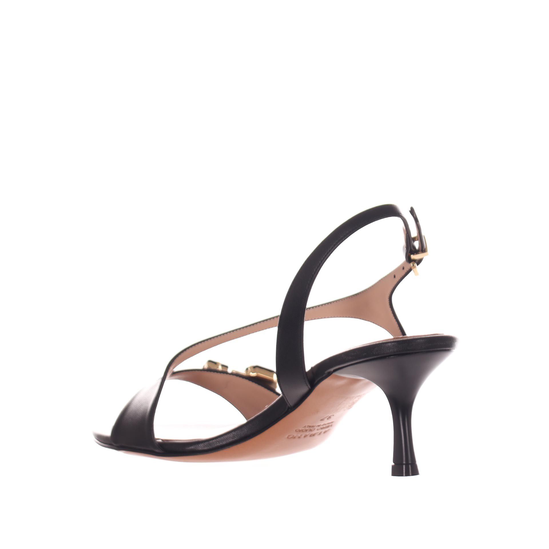 Albano sandalo in pelle con pietre da donna