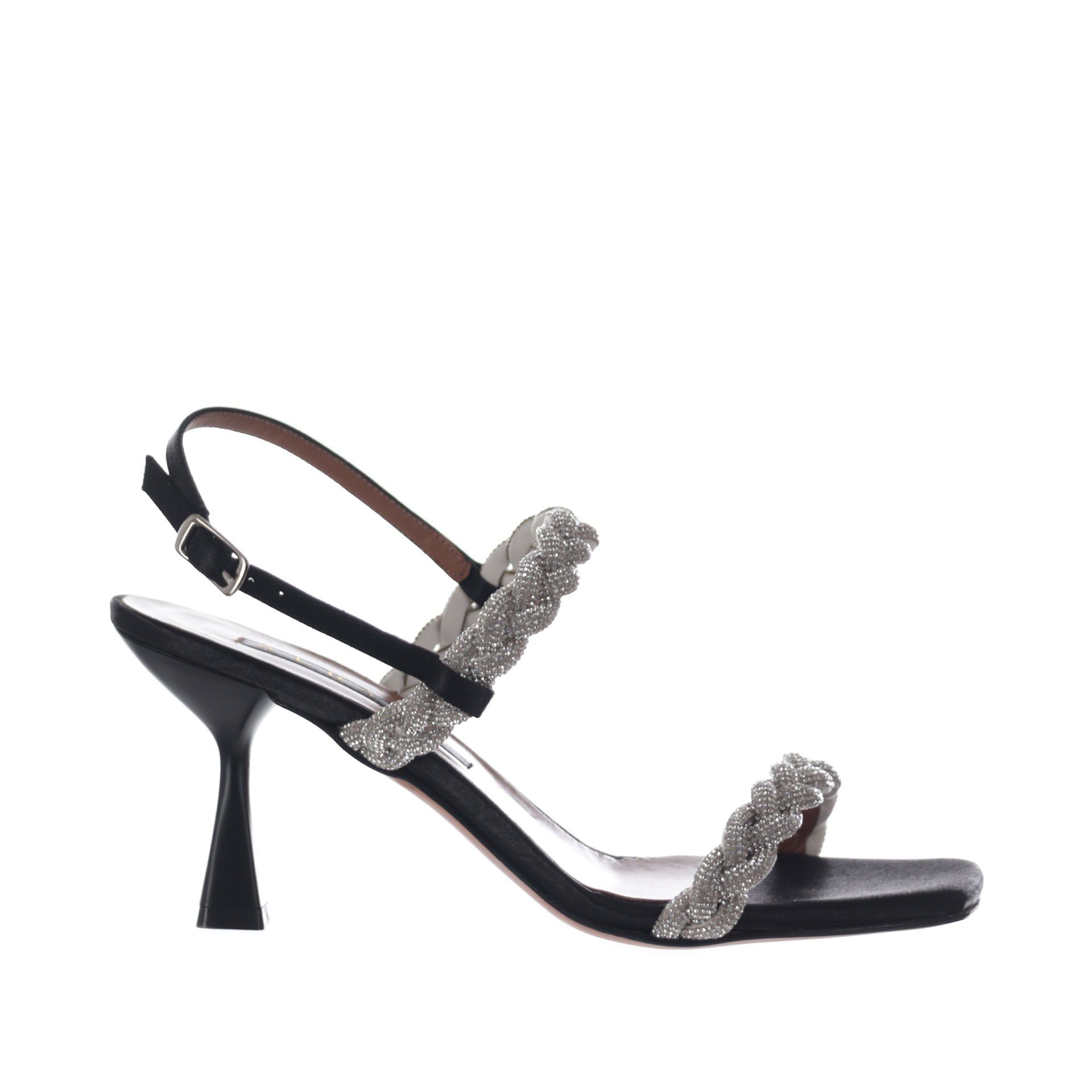 Albano sandalo in raso con strass  da donna