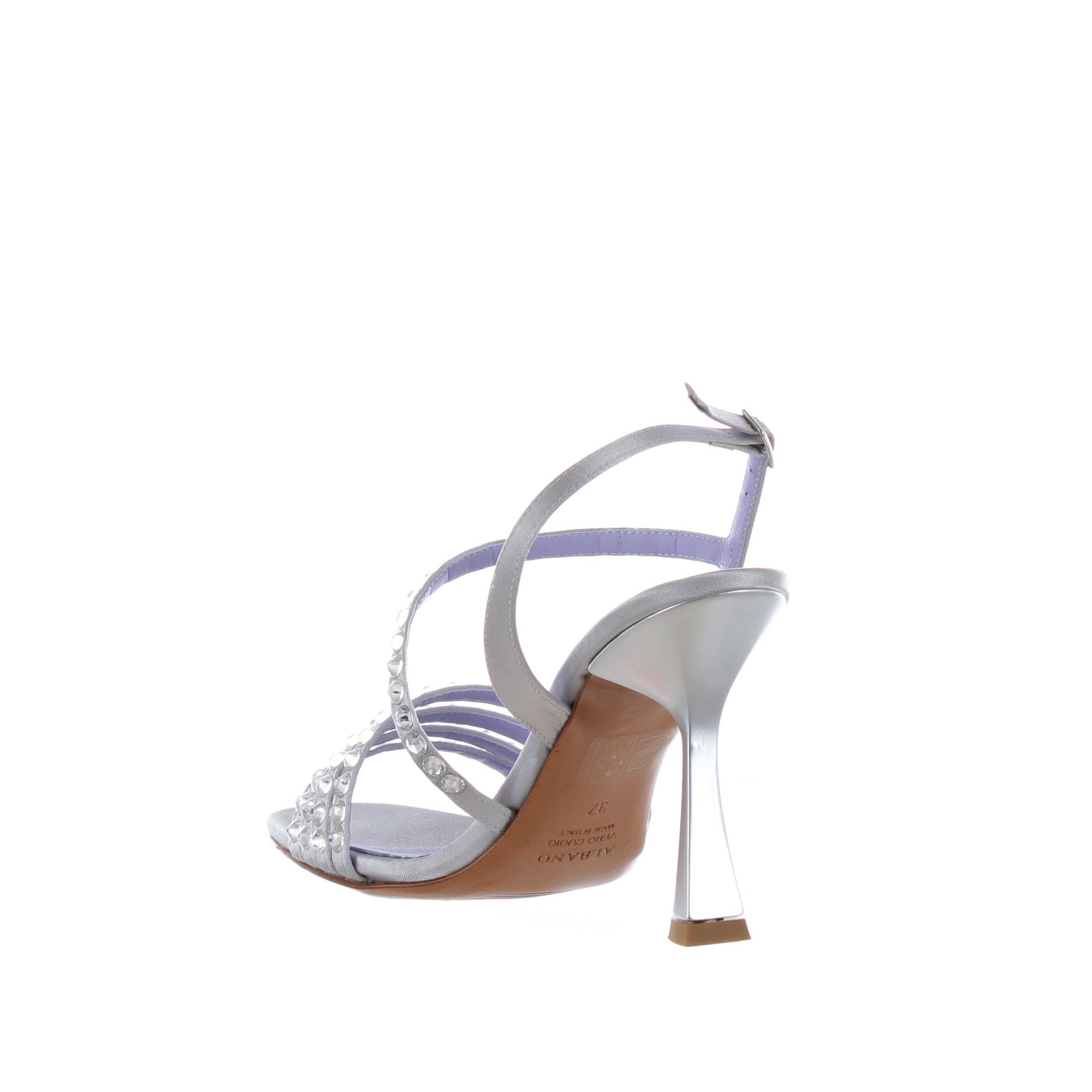 Albano sandalo in raso con strass da donna