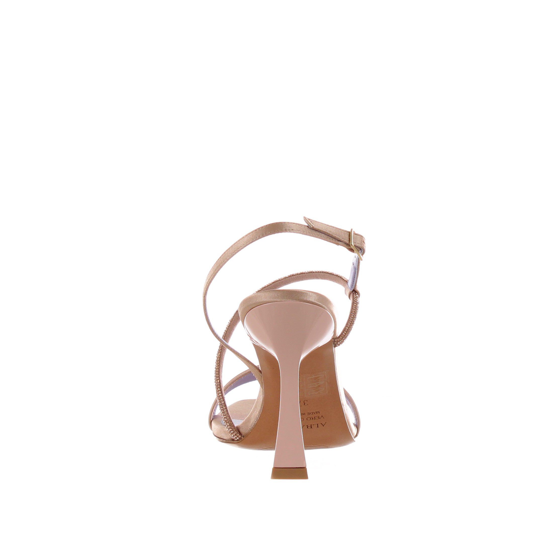 Albano sandalo in raso con strass da donna