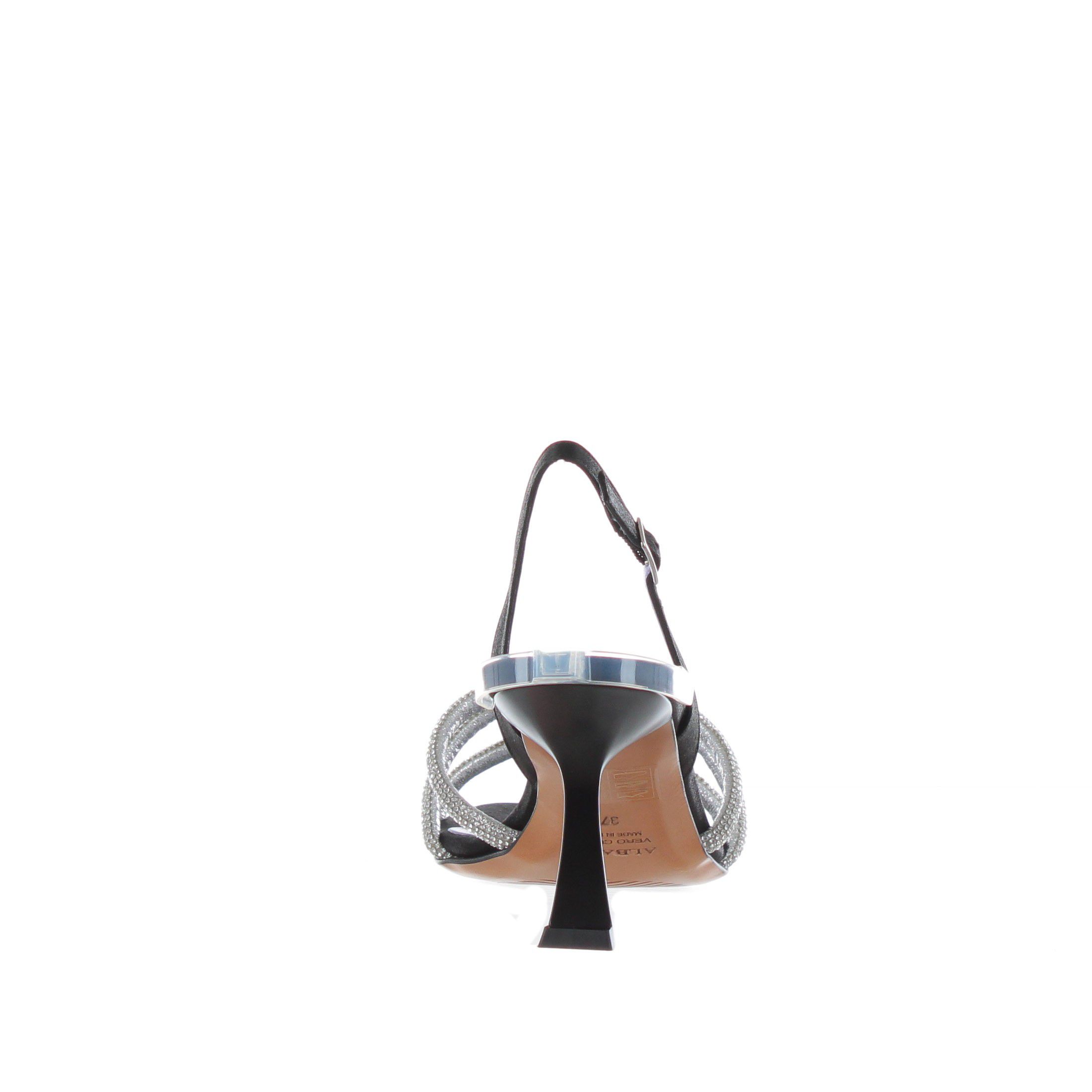 Albano sandalo in raso con strass da donna