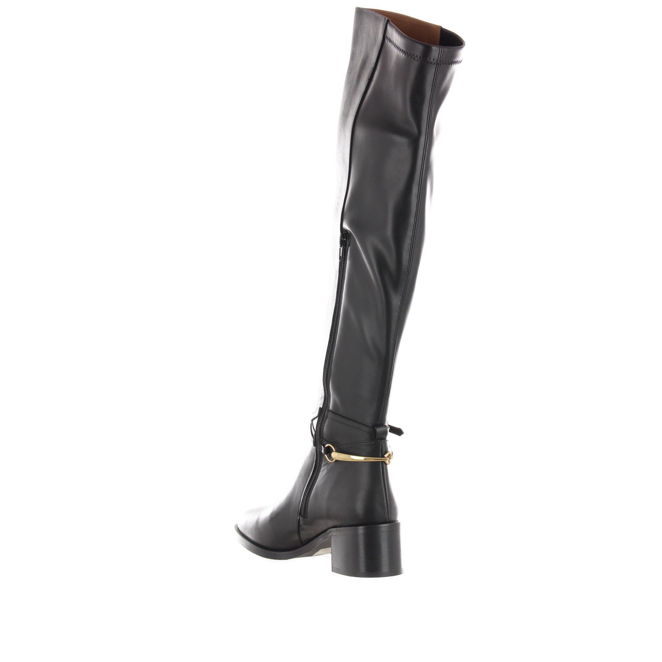 Albano stivale in pelle con dettaglio decorativo da donna