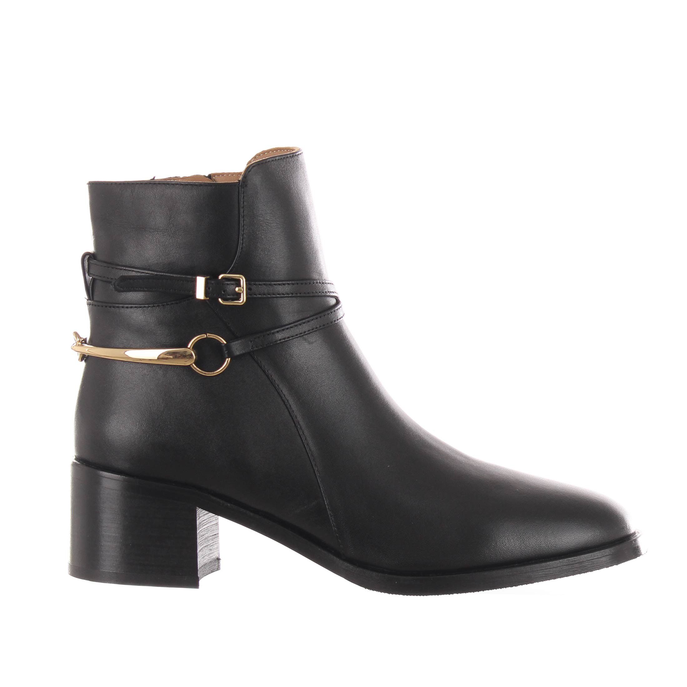Albano stivaletto in pelle con dettaglio decorativo da donna