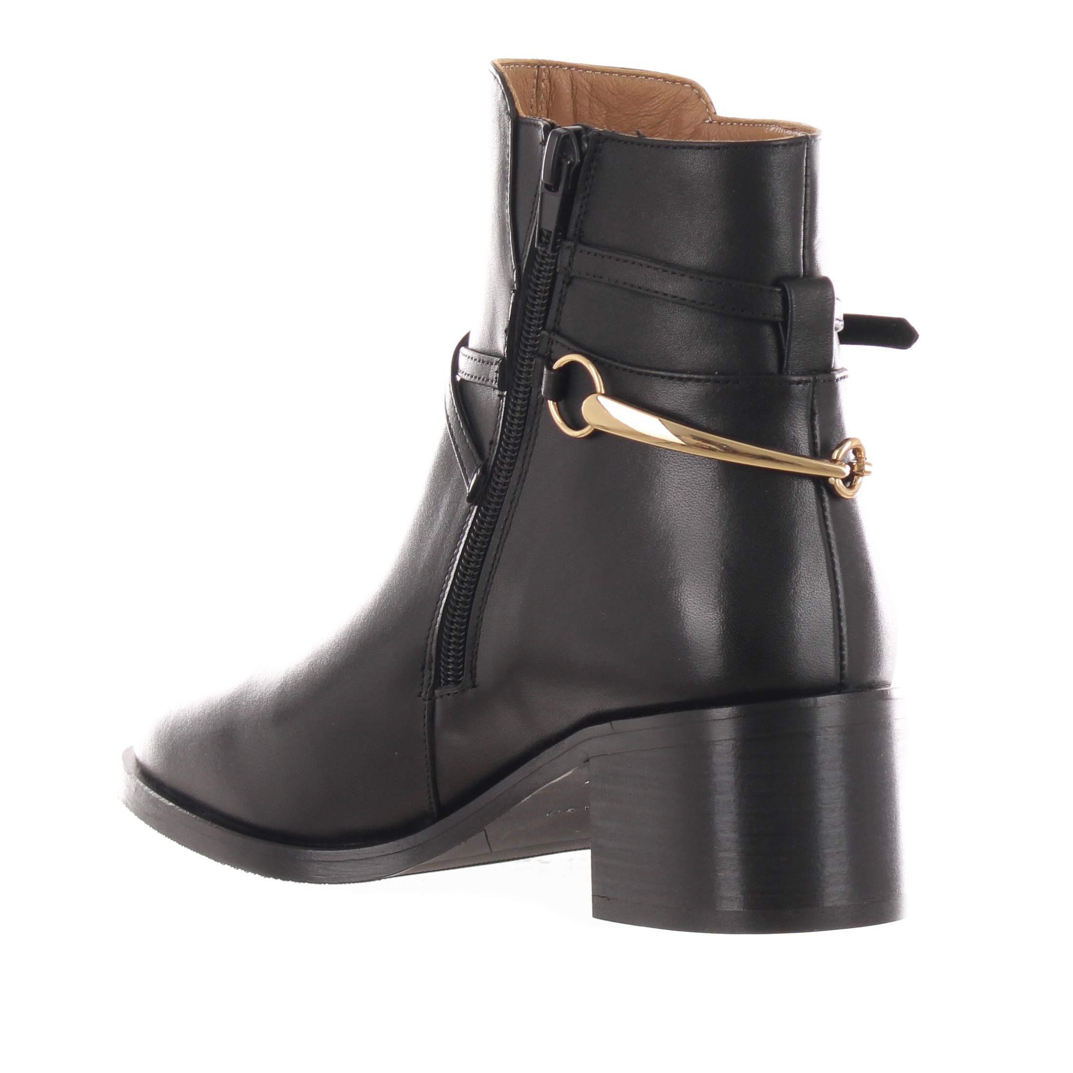 Albano stivaletto in pelle con dettaglio decorativo da donna