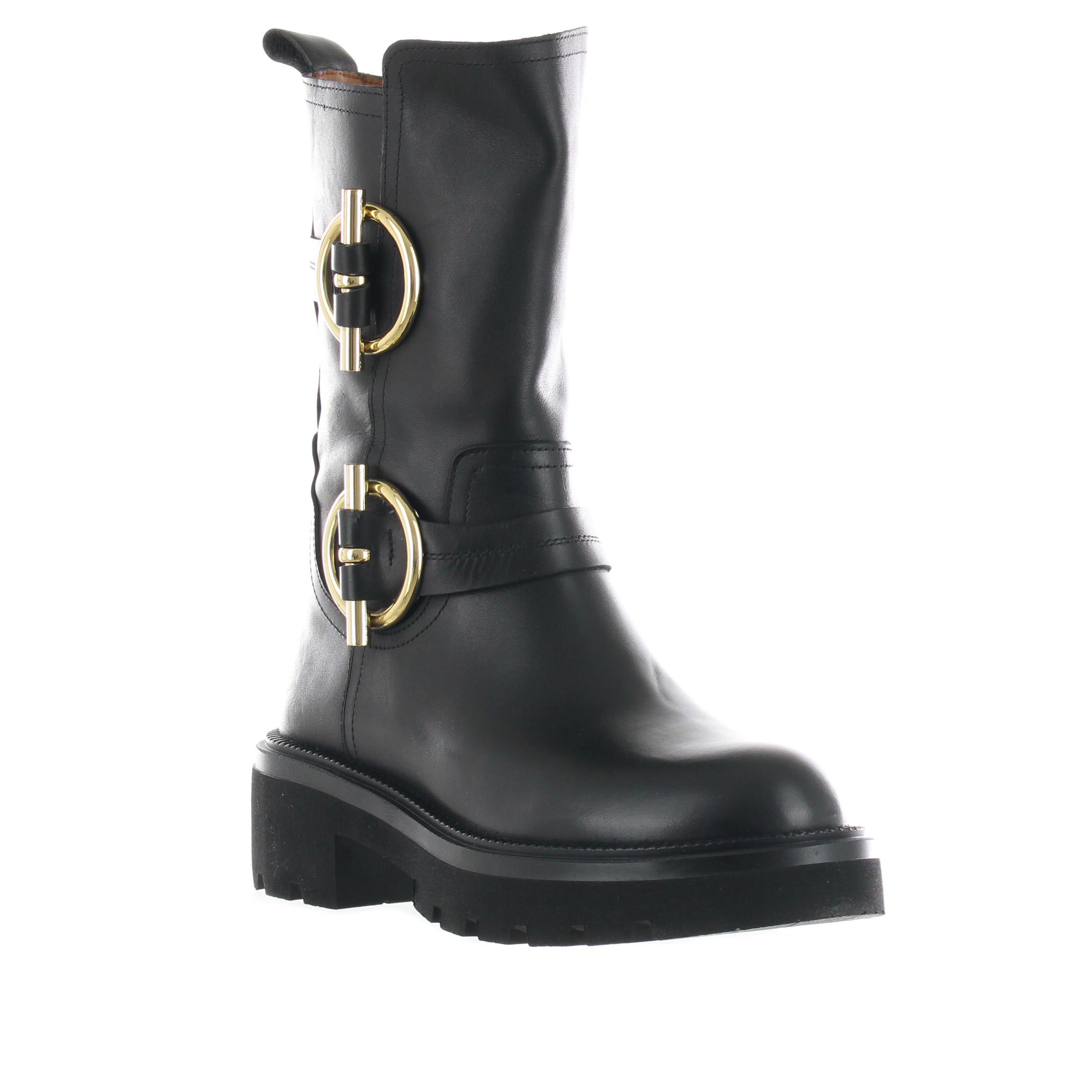 Albano stivaletto in pelle con dettaglio decorativo da donna