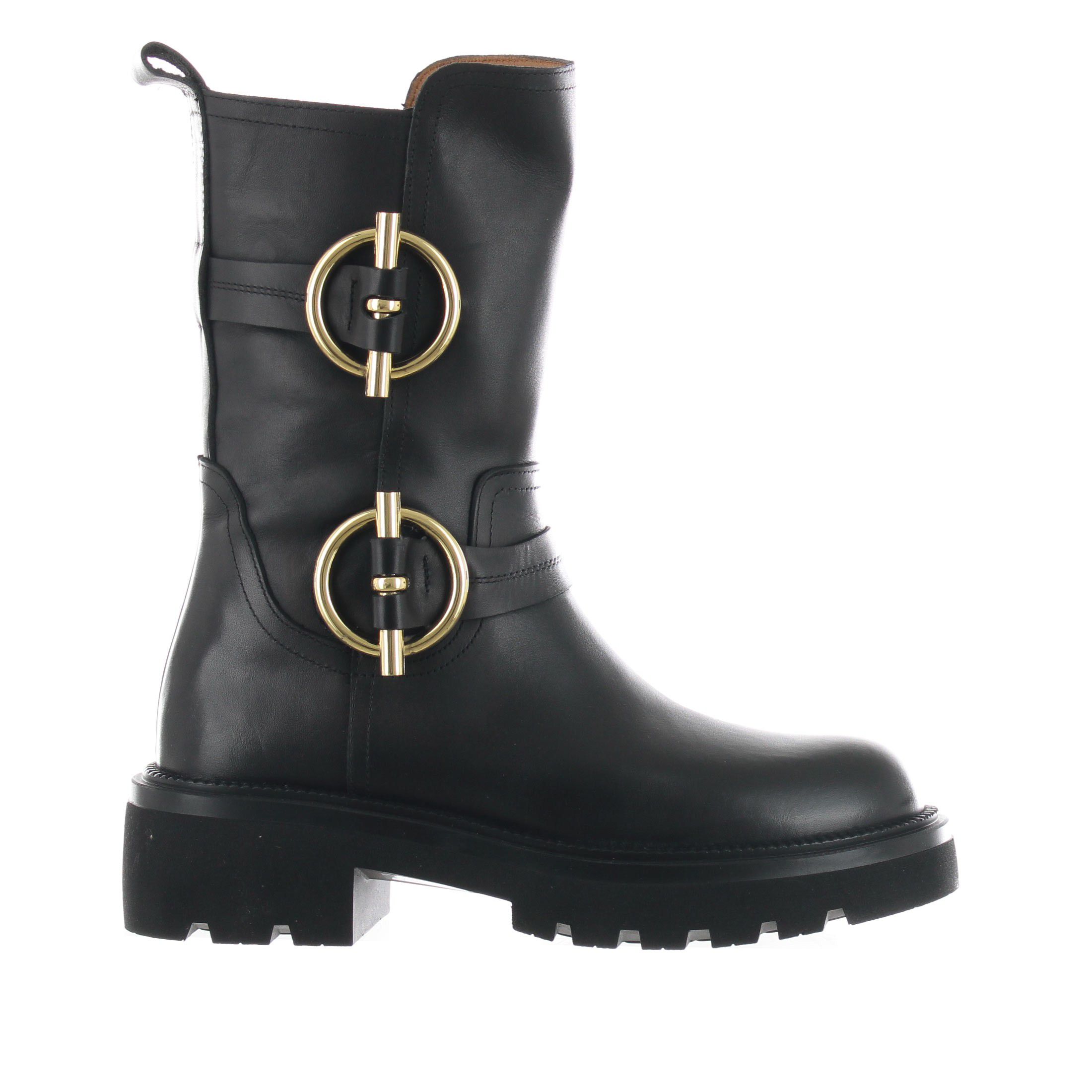 Albano stivaletto in pelle con dettaglio decorativo da donna