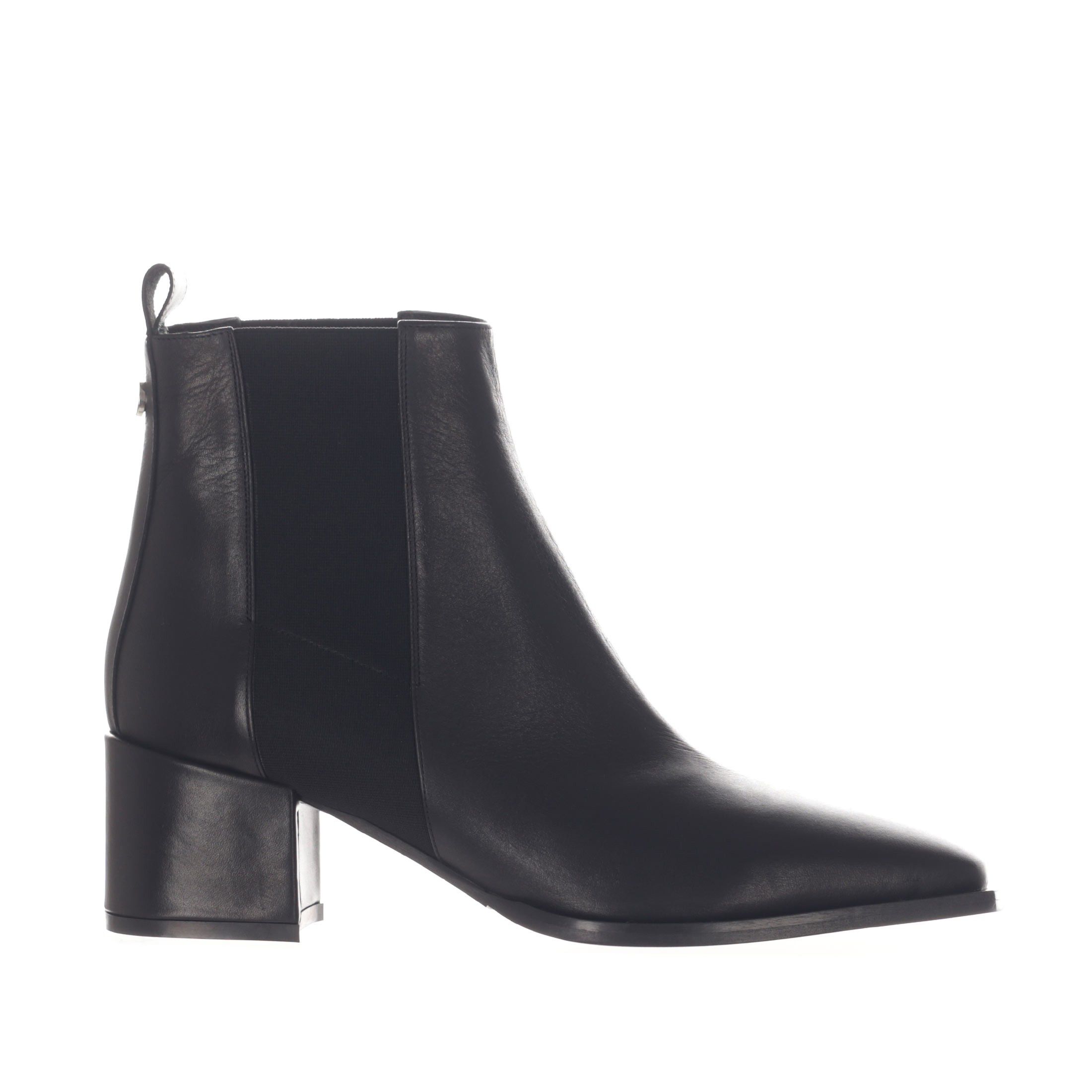 Albano stivaletto in pelle con inserti elastici da donna