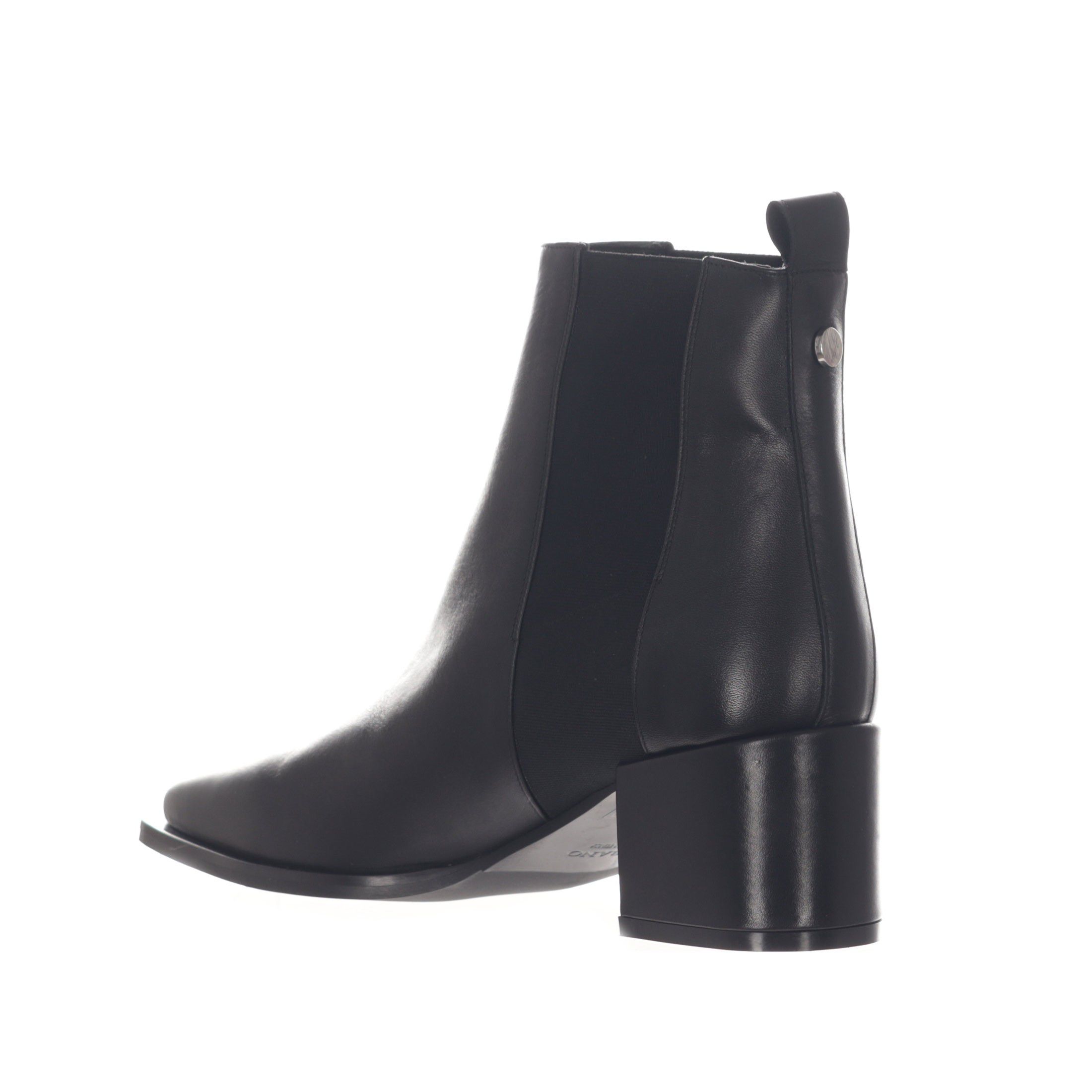 Albano stivaletto in pelle con inserti elastici da donna