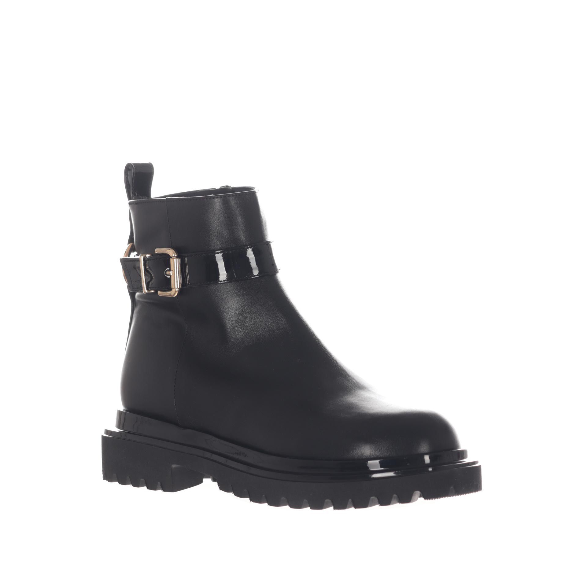 Albano stivaletto in pelle e vernice da donna