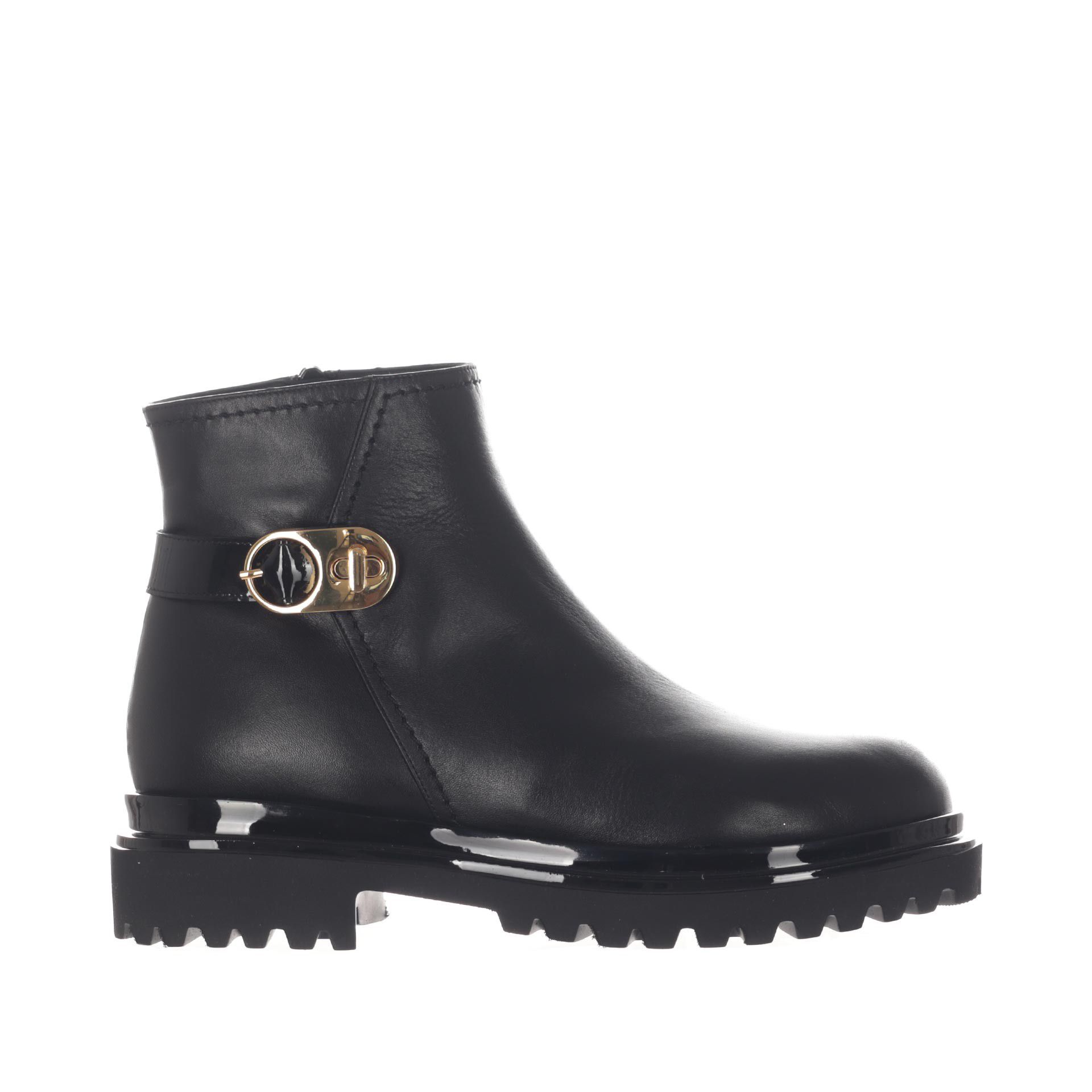Albano stivaletto in pelle e vernice da donna