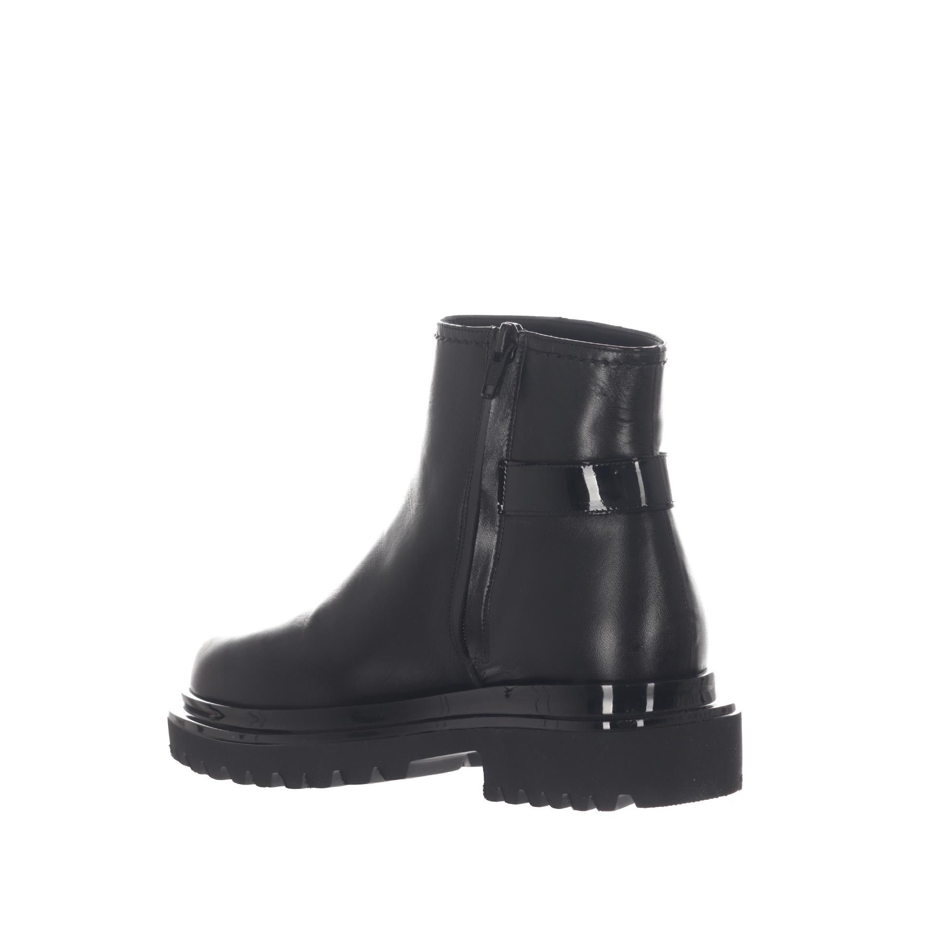 Albano stivaletto in pelle e vernice da donna