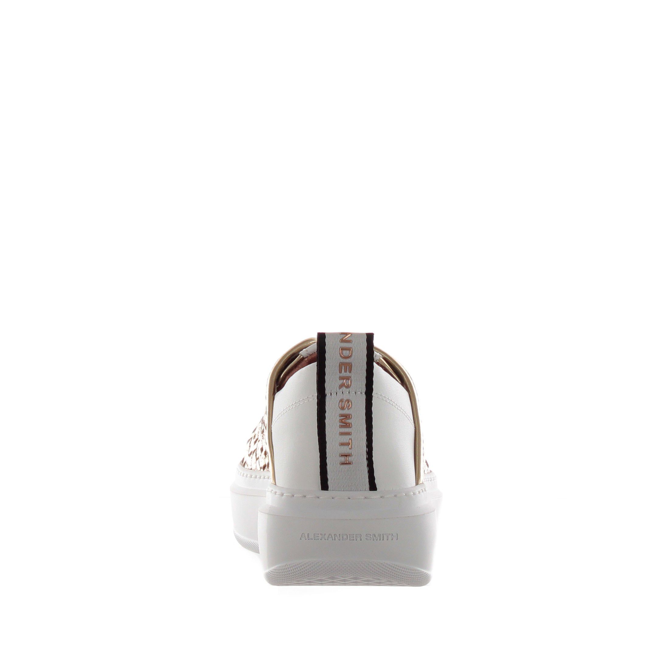 Alexander smith sneaker wembley in pelle metal intrecciata da donna