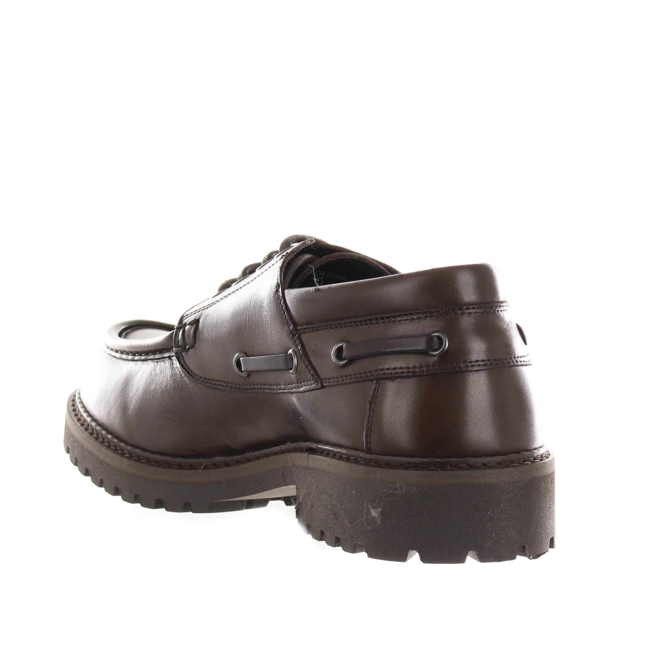 Andrea rossi scarpa da barca in pelle da uomo