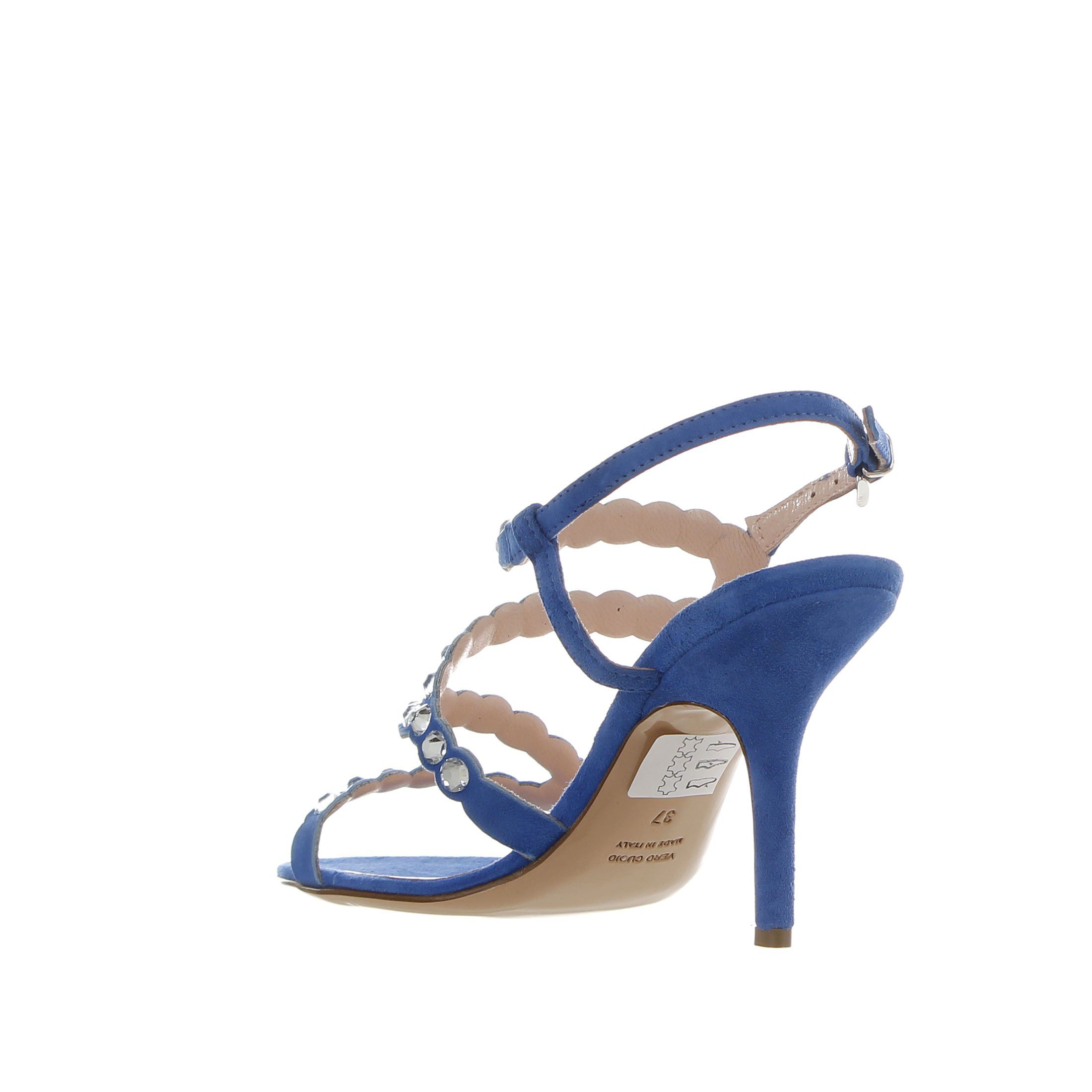 Anna f. sandalo in camoscio con pietre da donna