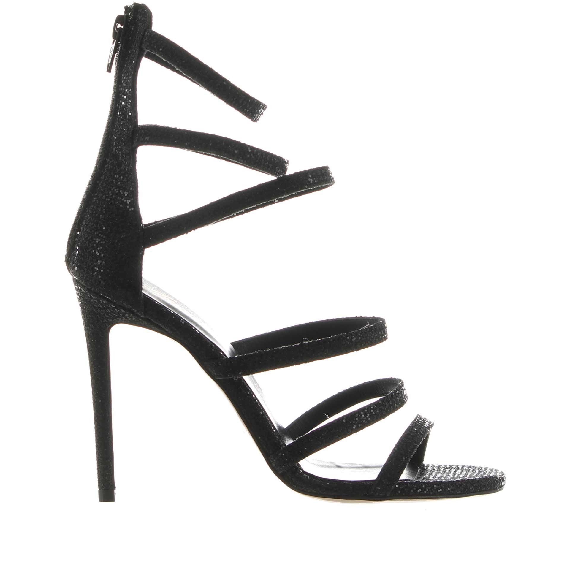Anna f. sandalo in lurex con cappa da donna