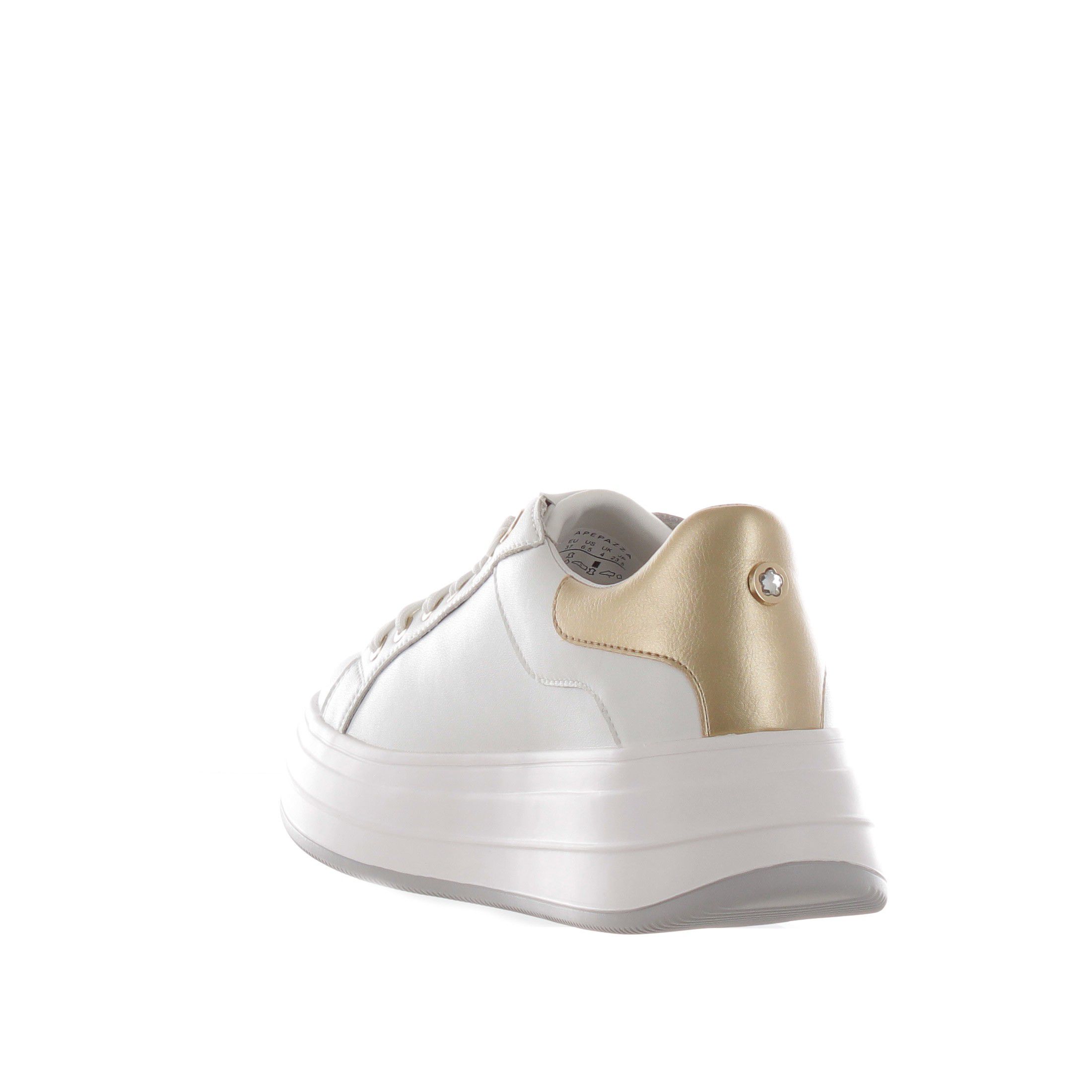 Apepazza sneaker in pelle con pietre da donna