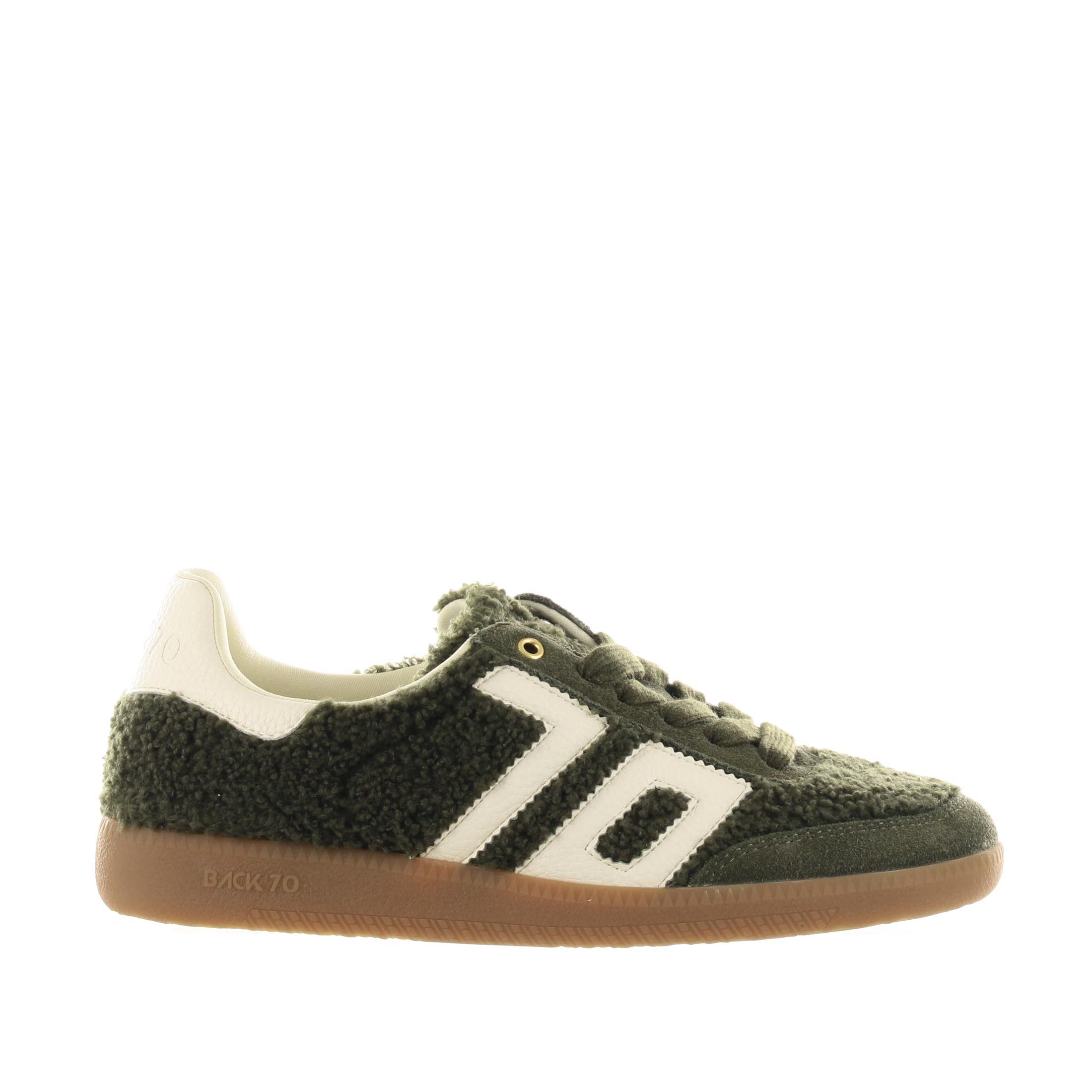 Back70 sneaker teddy 212 in suede fur juniper da donna