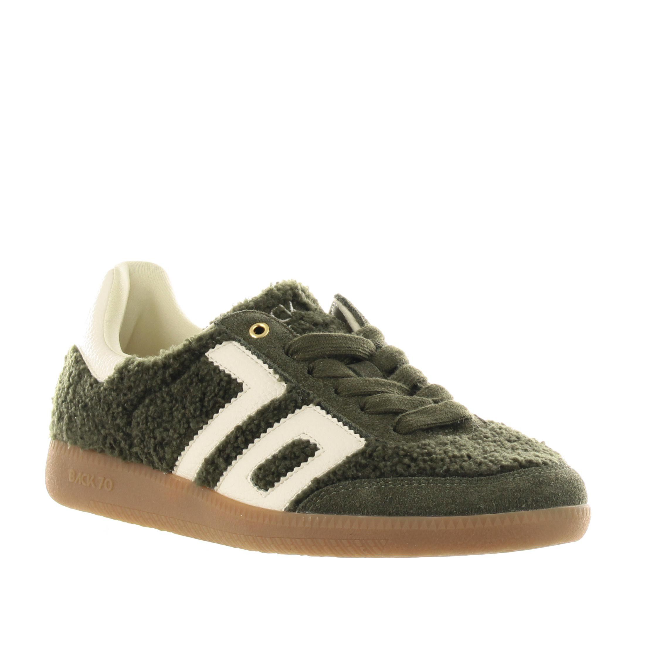 Back70 sneaker teddy 212 in suede fur juniper da donna