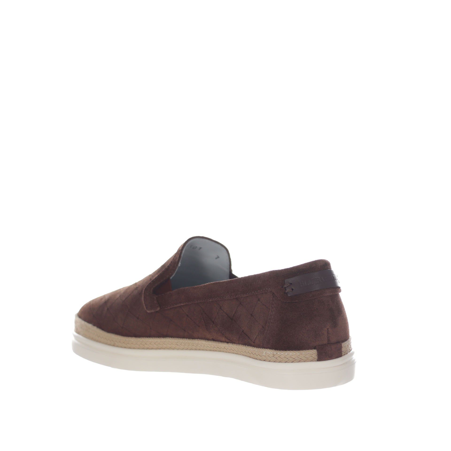 Barrett slip on in suede motivo intrecciato da uomo