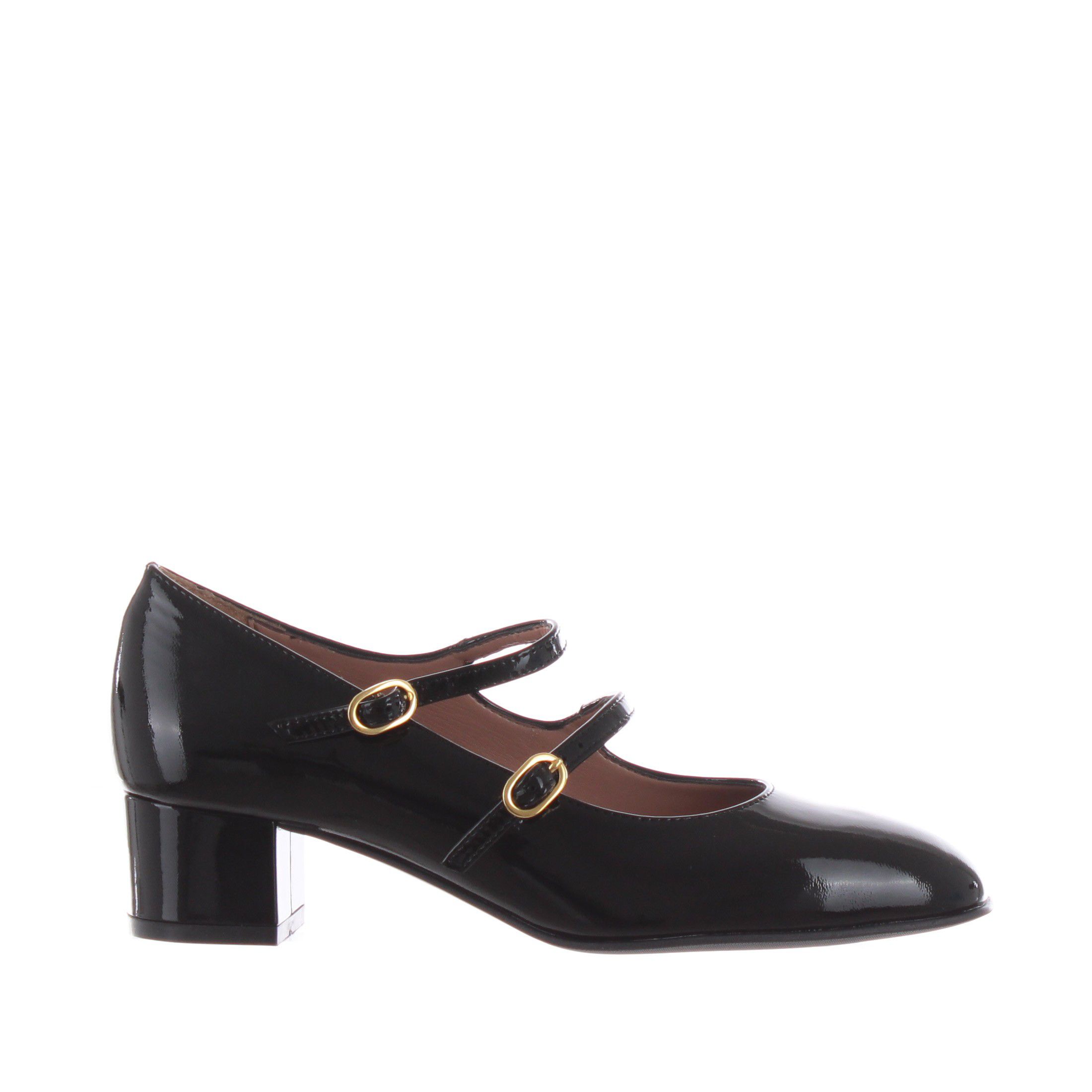 Bianca di ballerina mary jane in vernice da donna