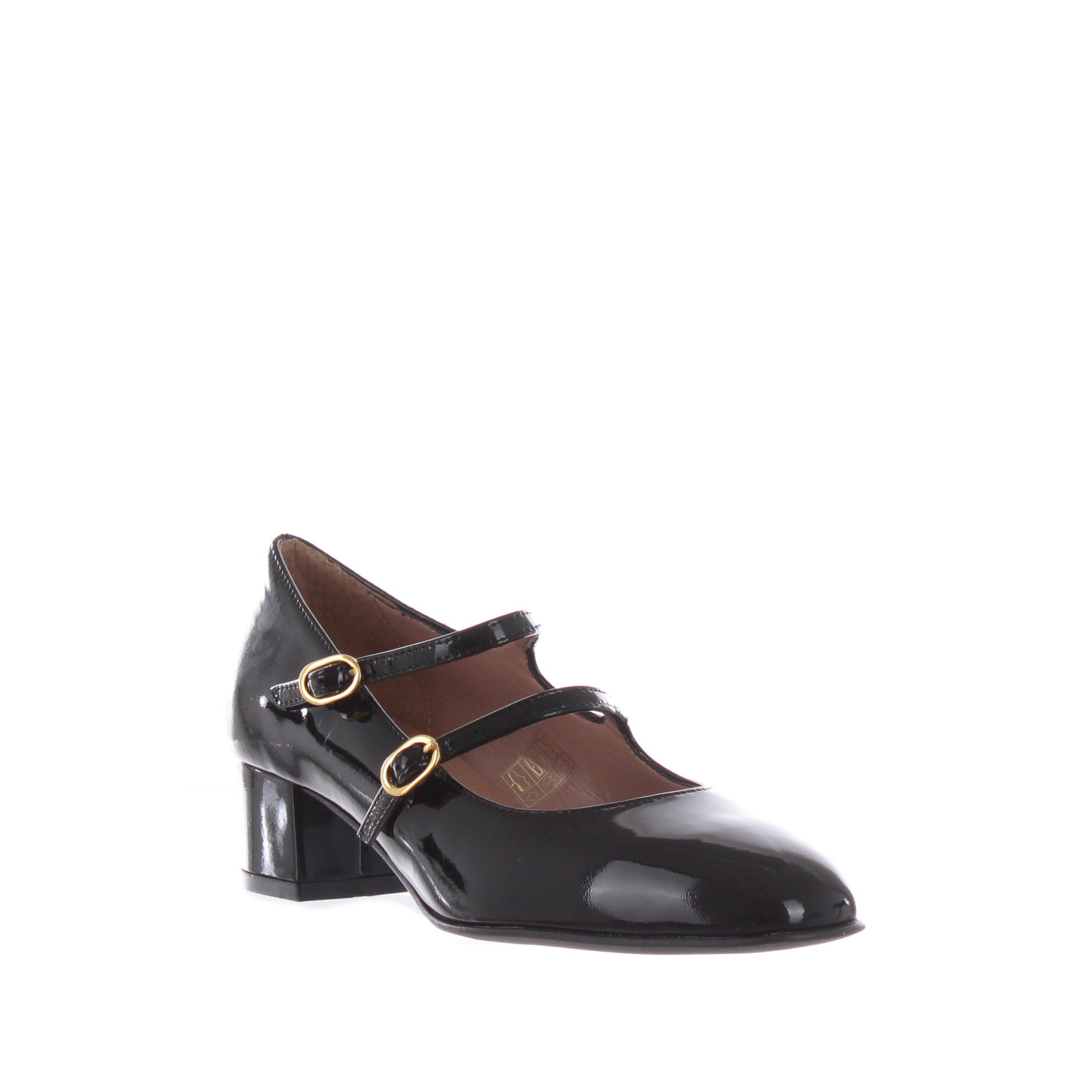 Bianca di ballerina mary jane in vernice da donna