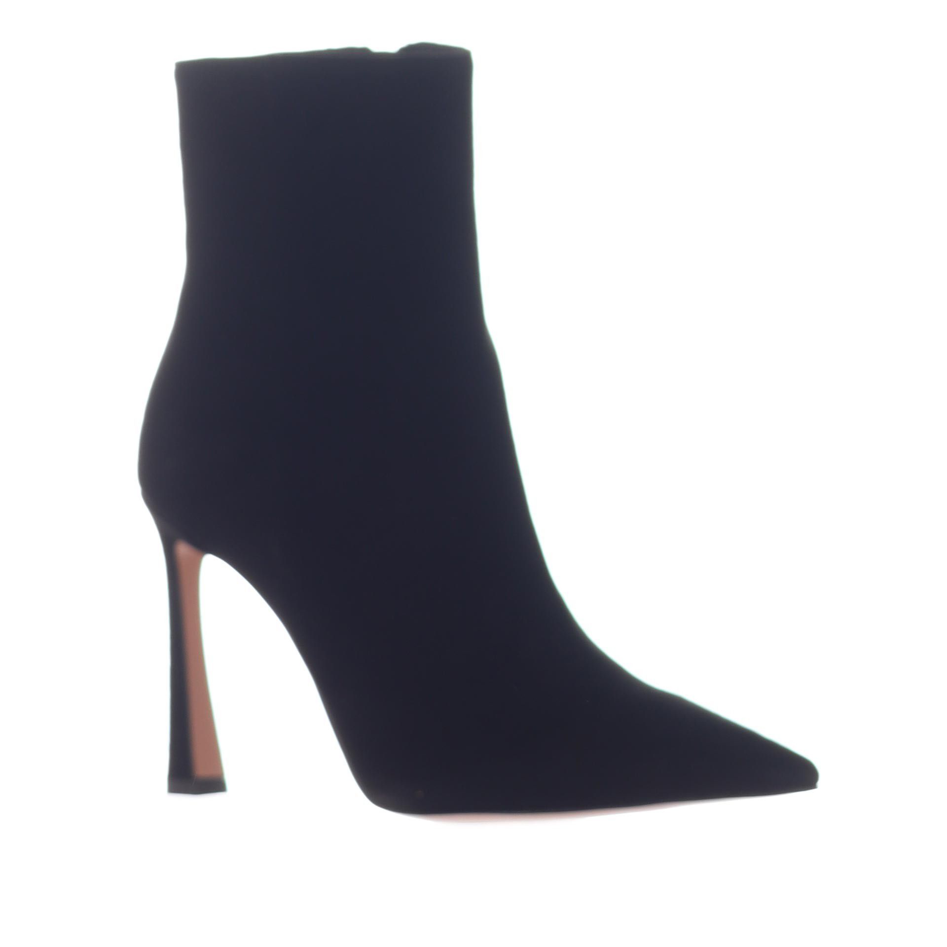 Bianca di stivaletto a punta in camoscio da donna