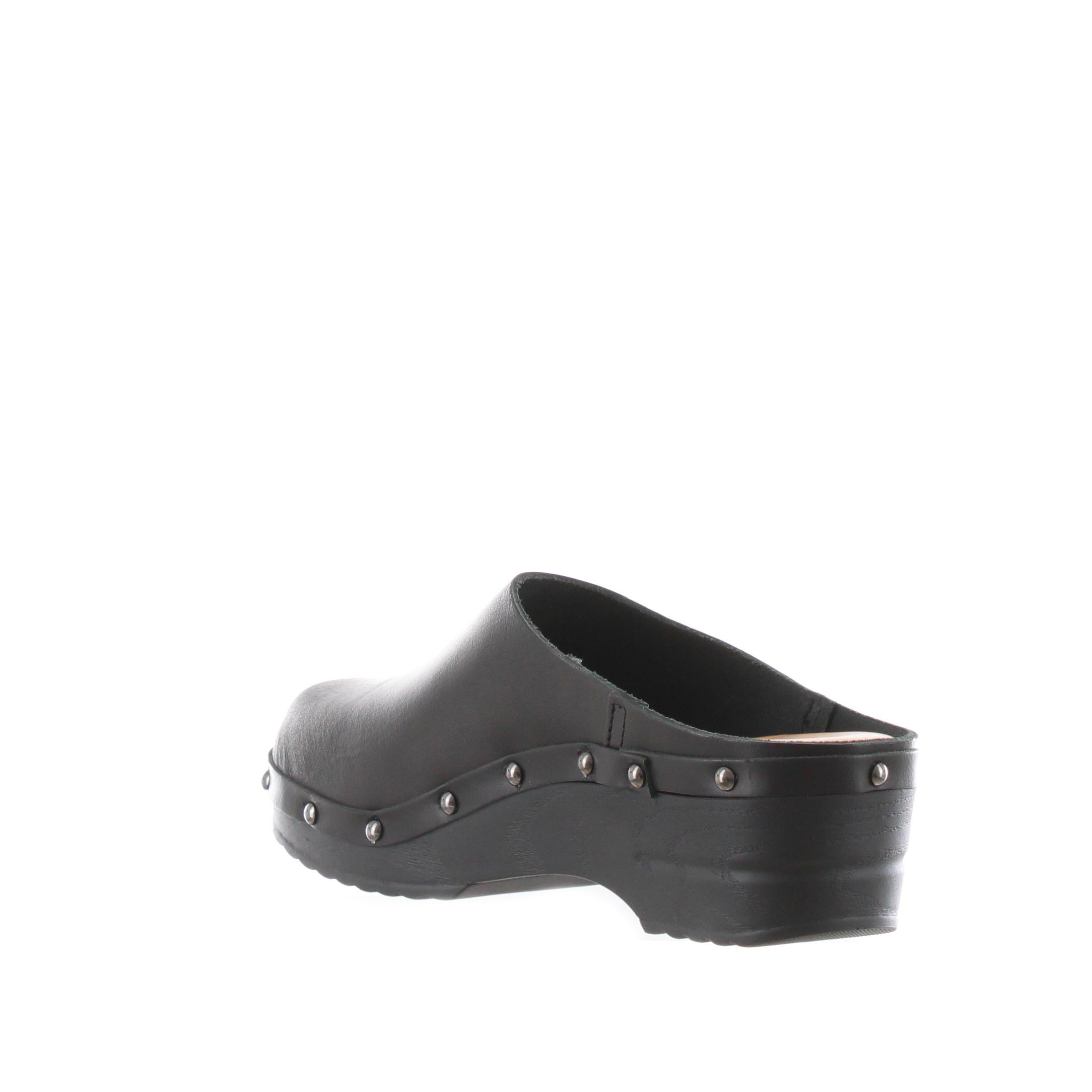 Bionatura sabot in pelle con suola platform da donna