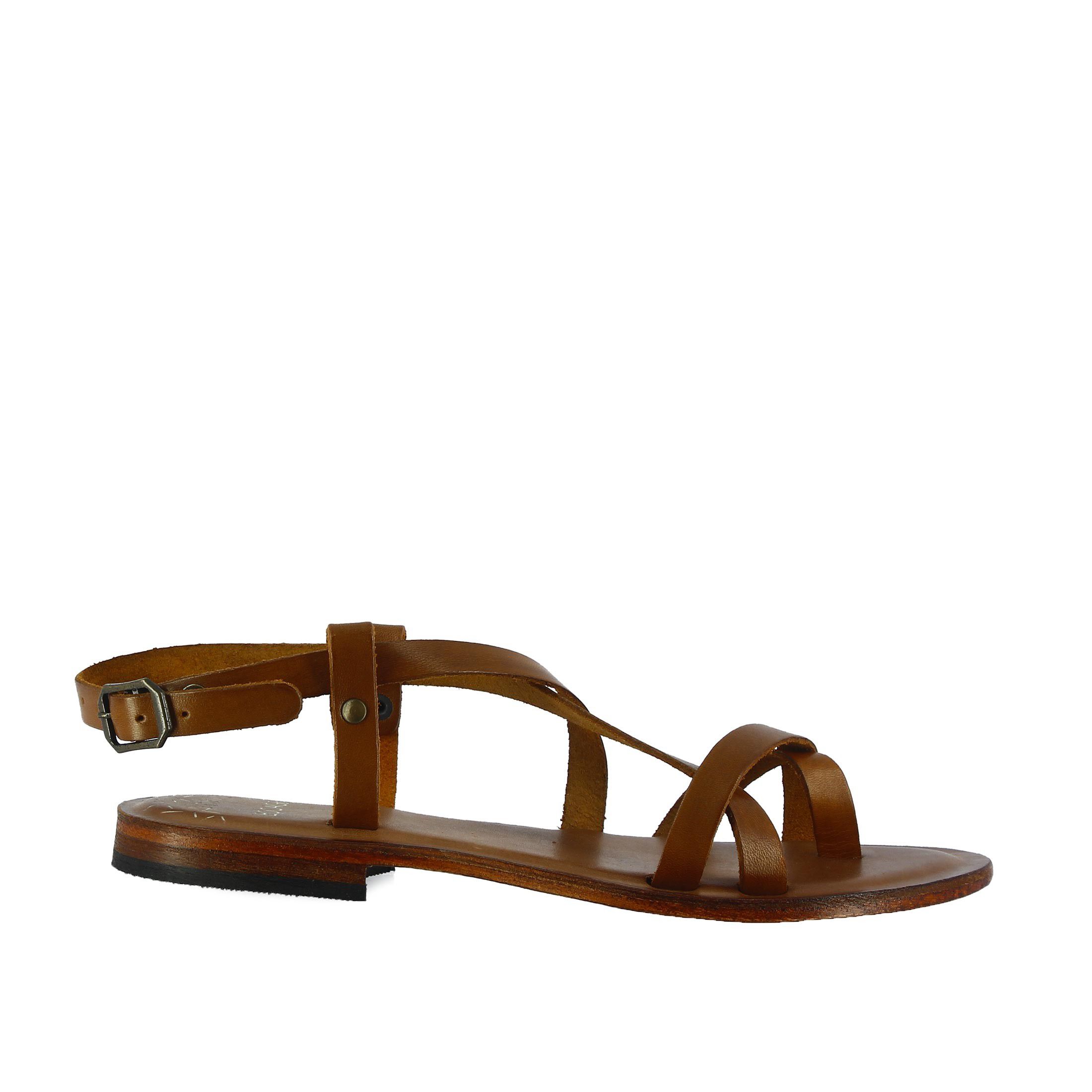 Bocage sandalo flat in pelle da donna