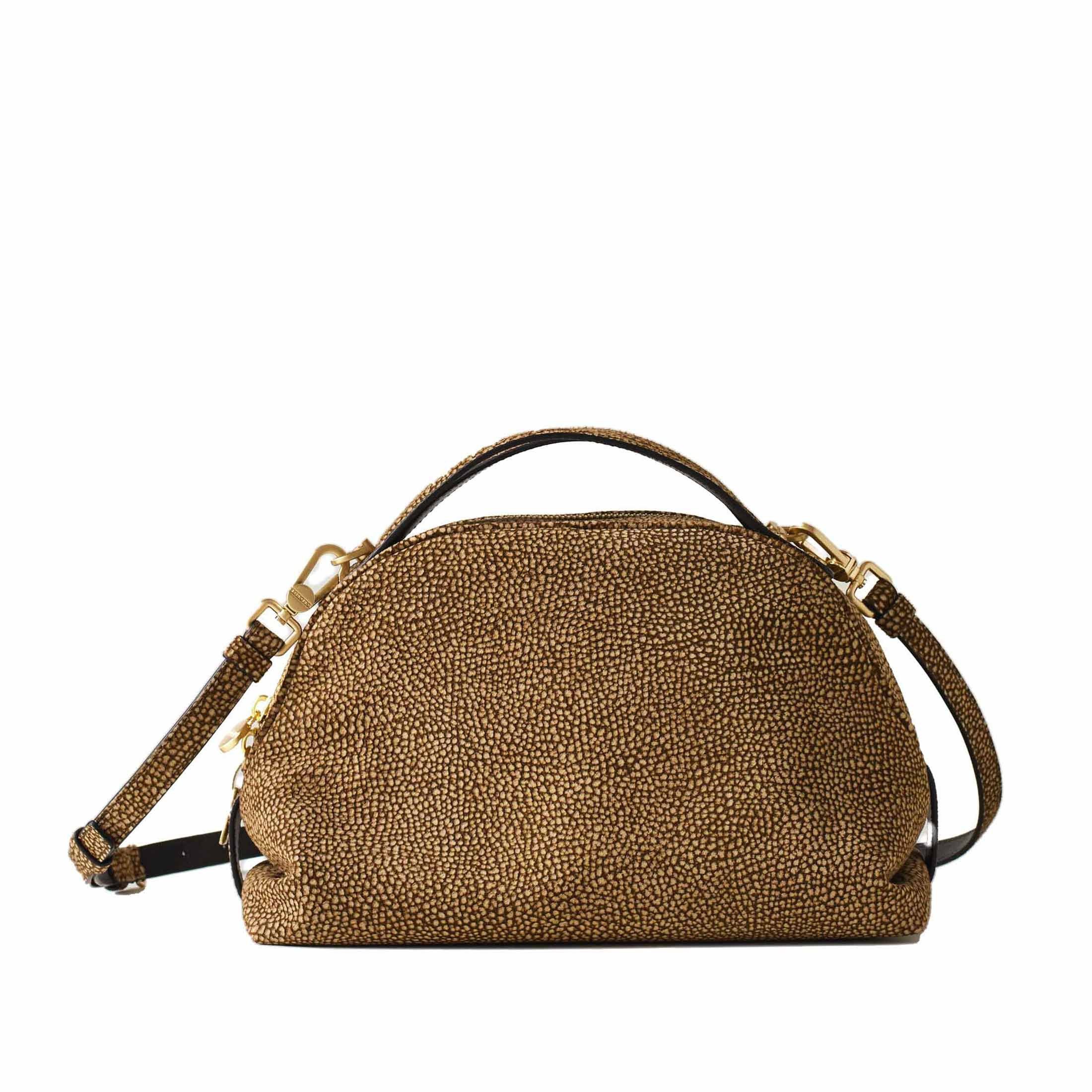 Borbonese borsa a mano sexy small in camoscio da donna