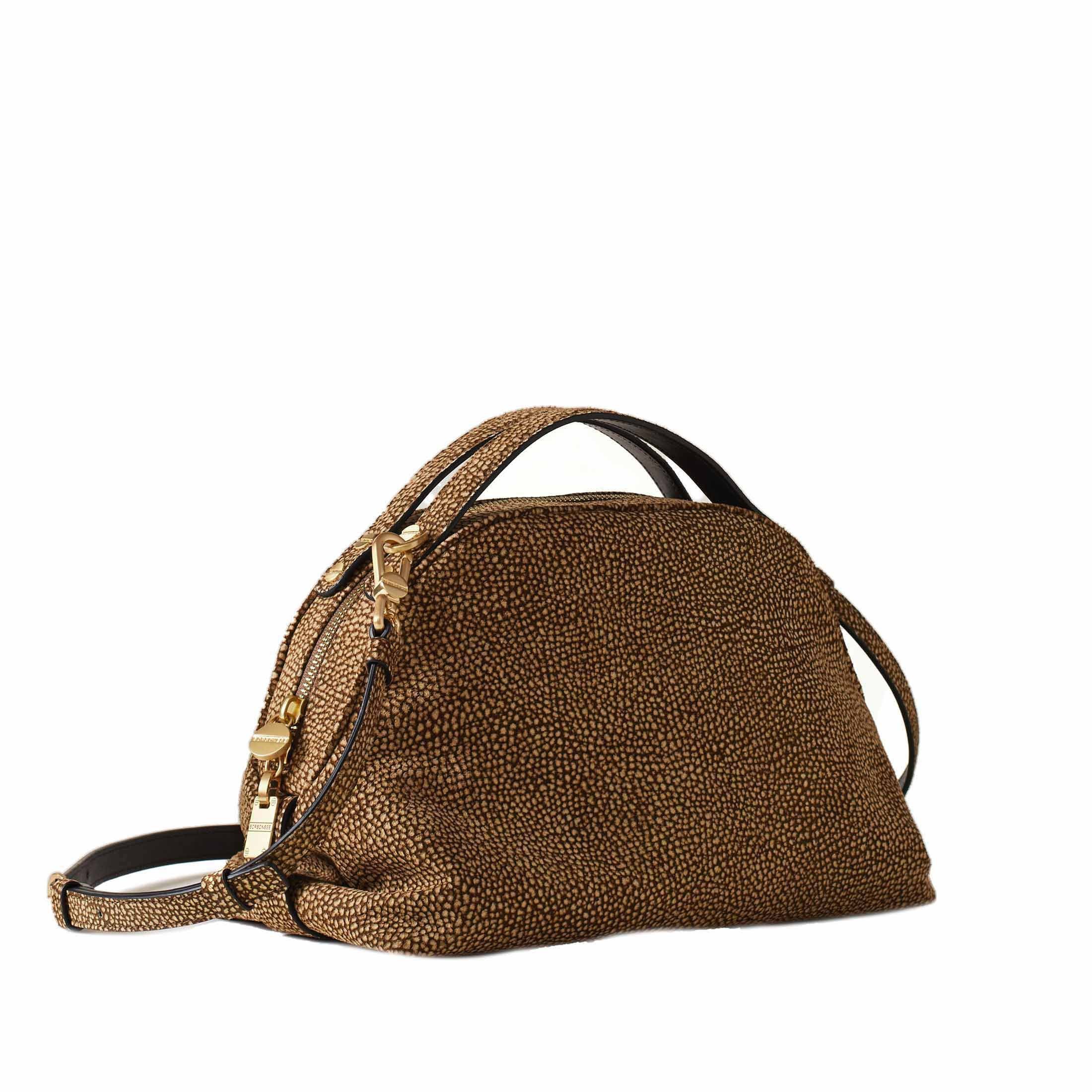 Borbonese borsa a mano sexy small in camoscio da donna