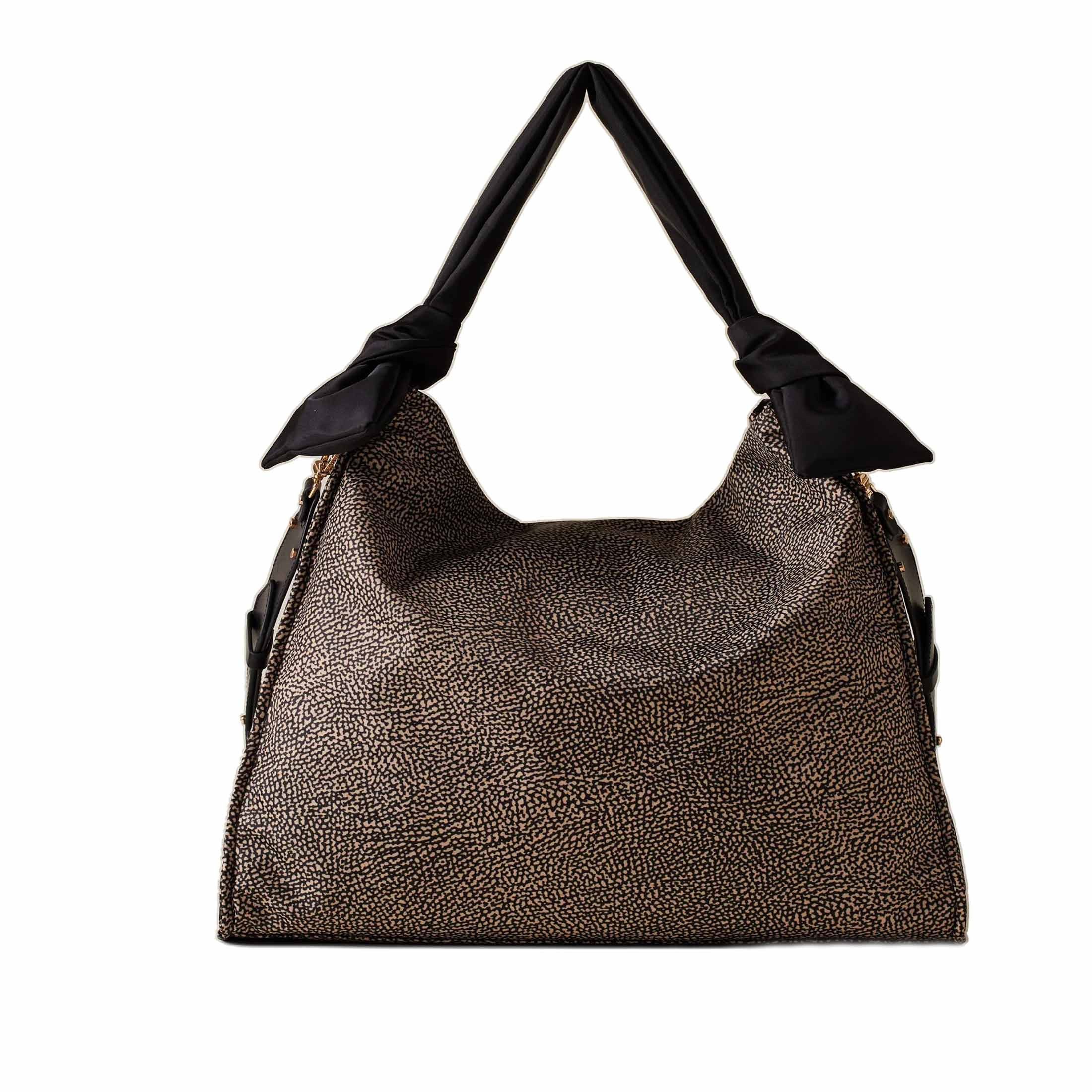 Borbonese hobo lover large in tessuto riciclato op da donna