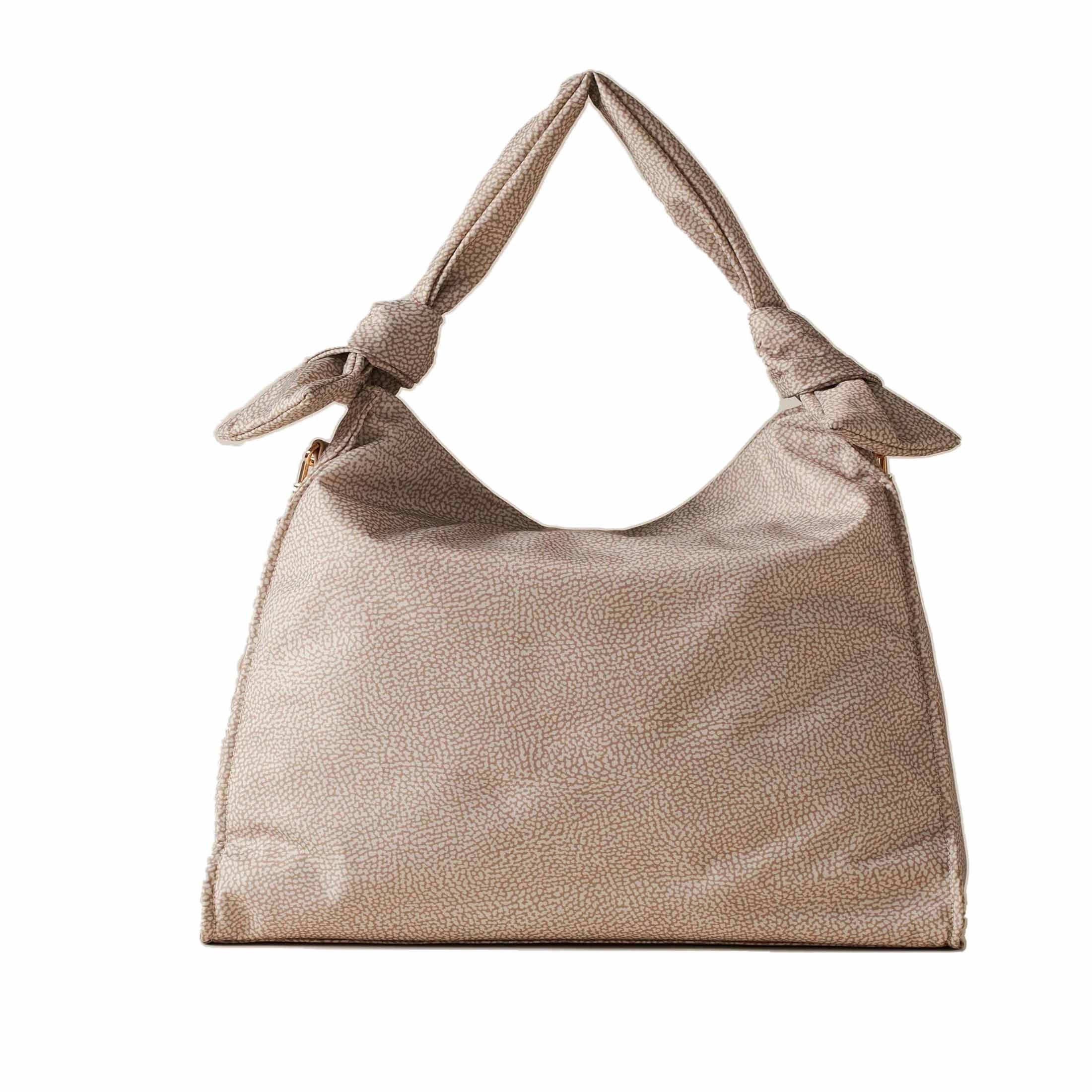 Borbonese hobo lover large in tessuto riciclato op da donna