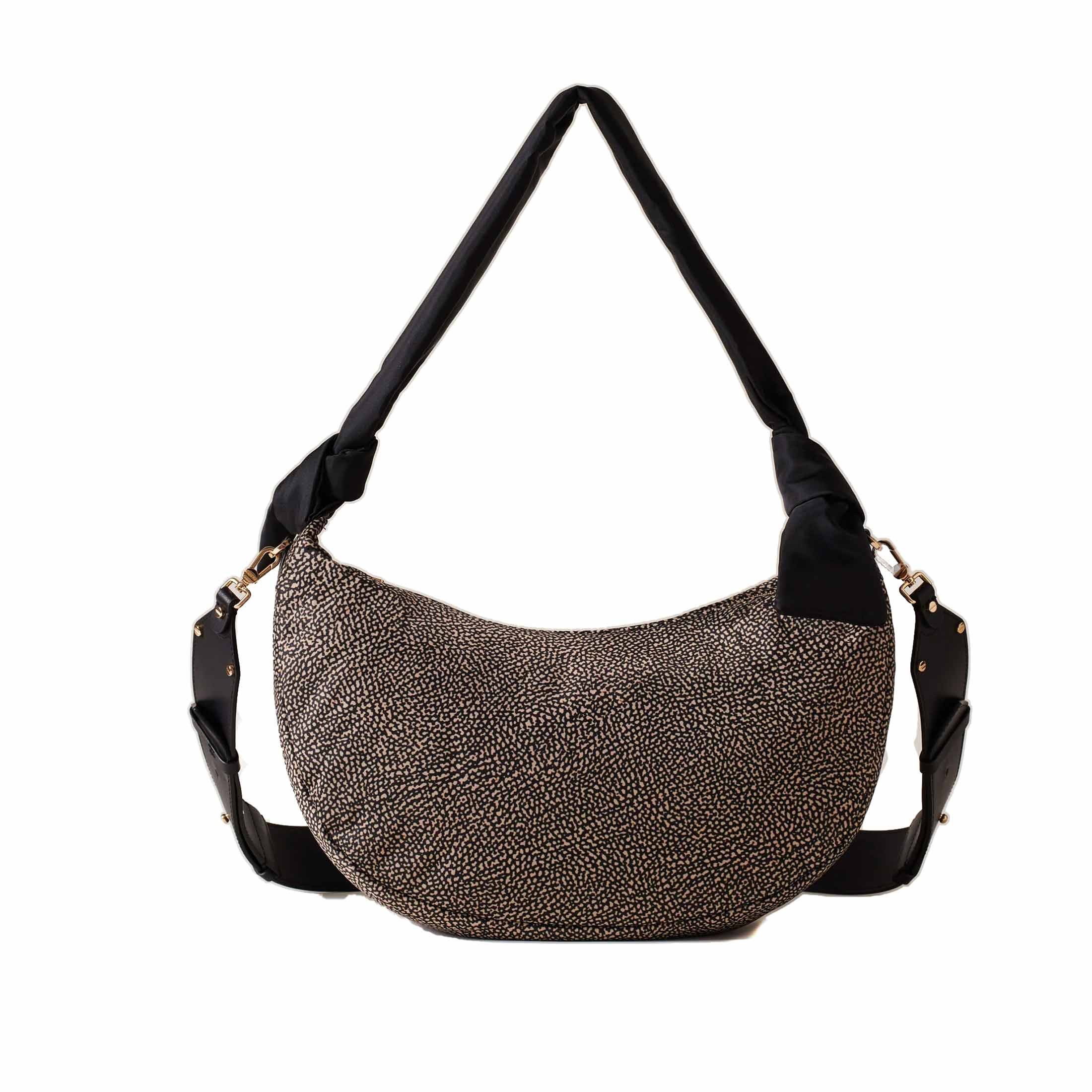 Borbonese hobo lover medium in tessuto riciclato op da donna