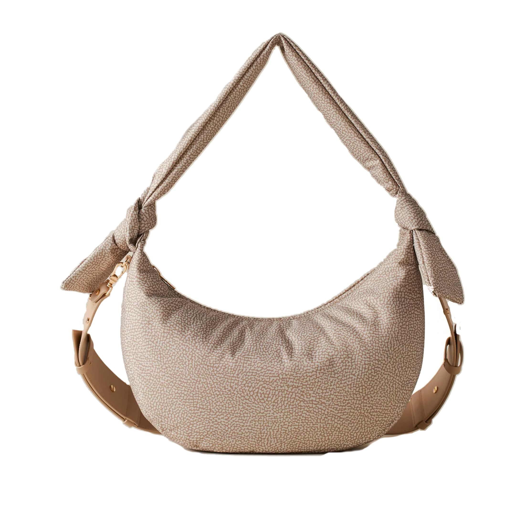 Borbonese hobo lover medium in tessuto riciclato op da donna